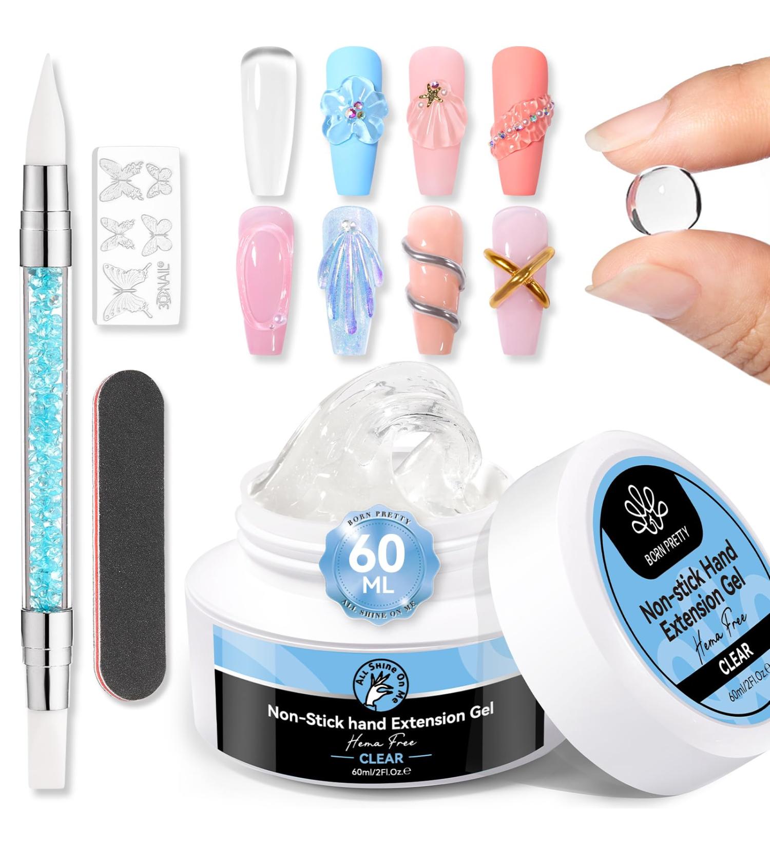  Born Pretty Born Pretty Clear Reconstruction Gel Solid Nail Extension Gel Non Sticky for Hands - Buy Online on GoSupps.com