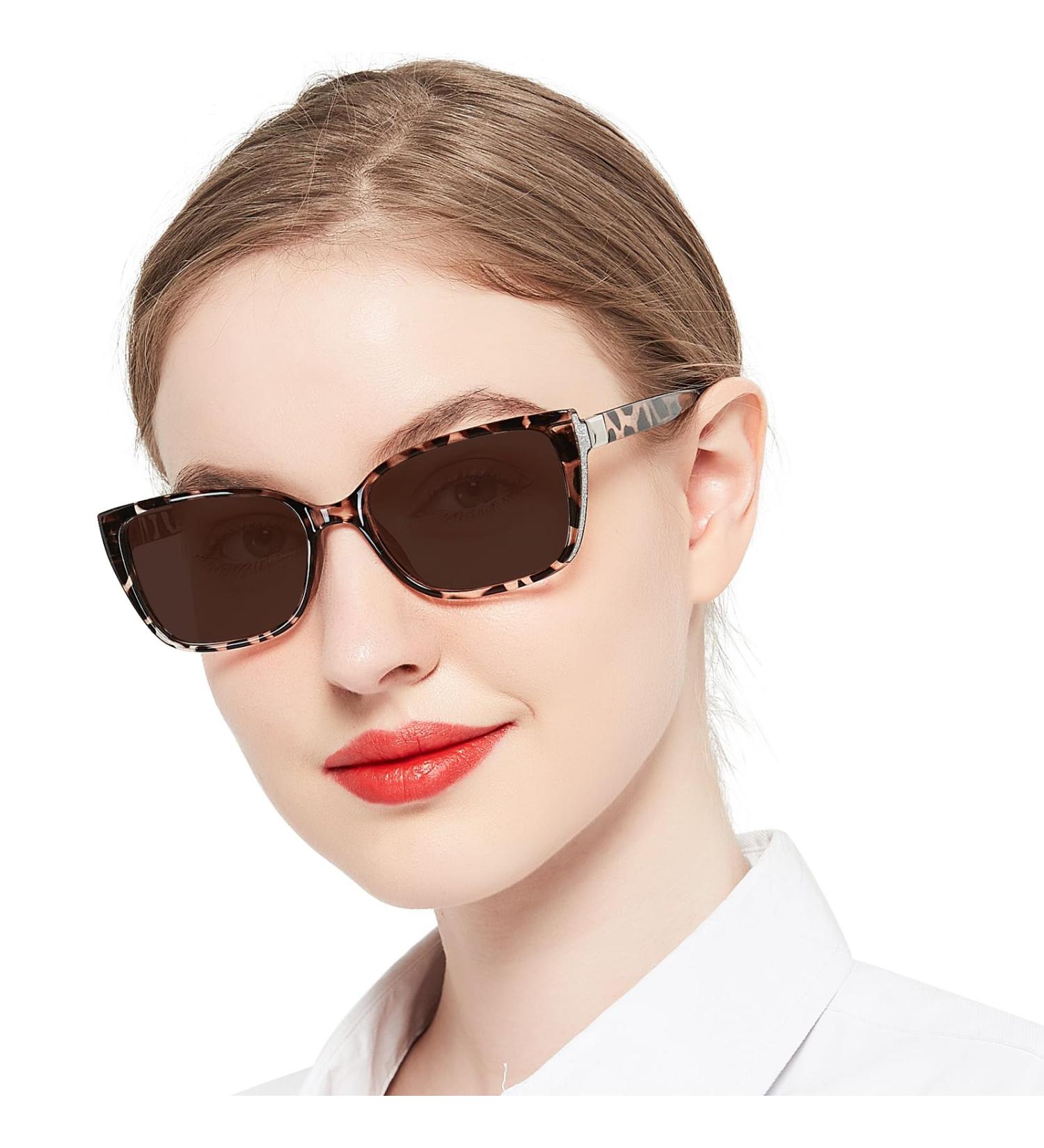 OCCI CHIARI Women's 2.25x Reading Sunglasses - Stylish Outdoor Eyewear with Brown Lens (Multiple Magnifications Available - Buy Online on GoSupps.com