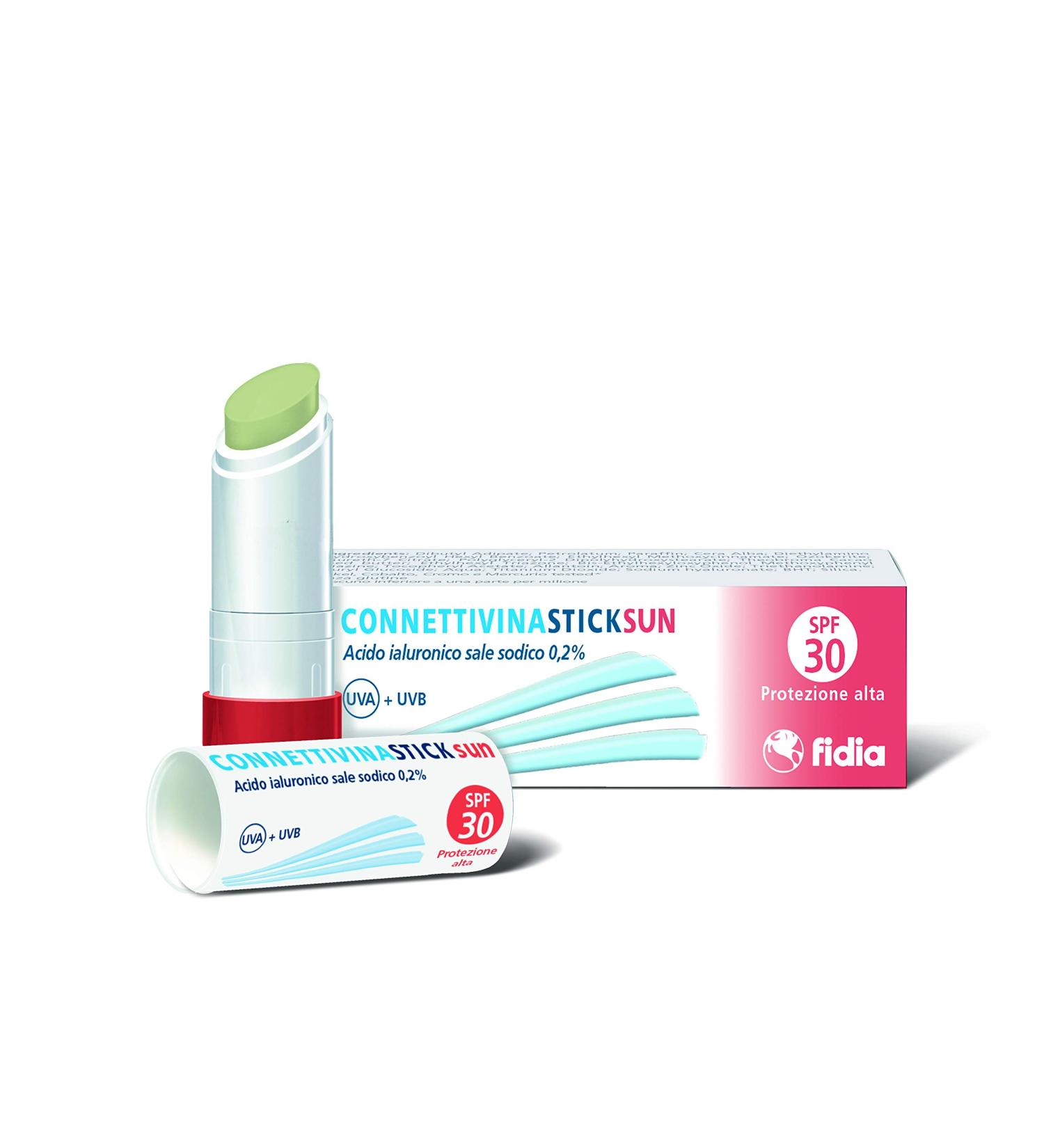 Fidia Connettivina Stick Labbra Sun SPF30 3g - Lip Care with Sun Protection - Buy Online on GoSupps.com
