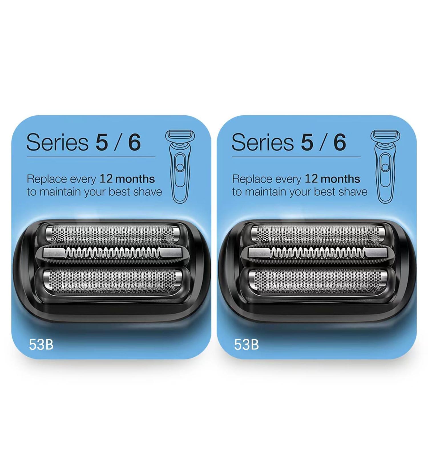 Darohz 53B for Braun Series 5 Electric Shaver Replacement Head - Compatible With Series 5 and Series 6 shavers 5018s 5049s 5050cs 6020s 6075cc 6072cc etc by Models(2pcs) - Buy Online on GoSupps.com