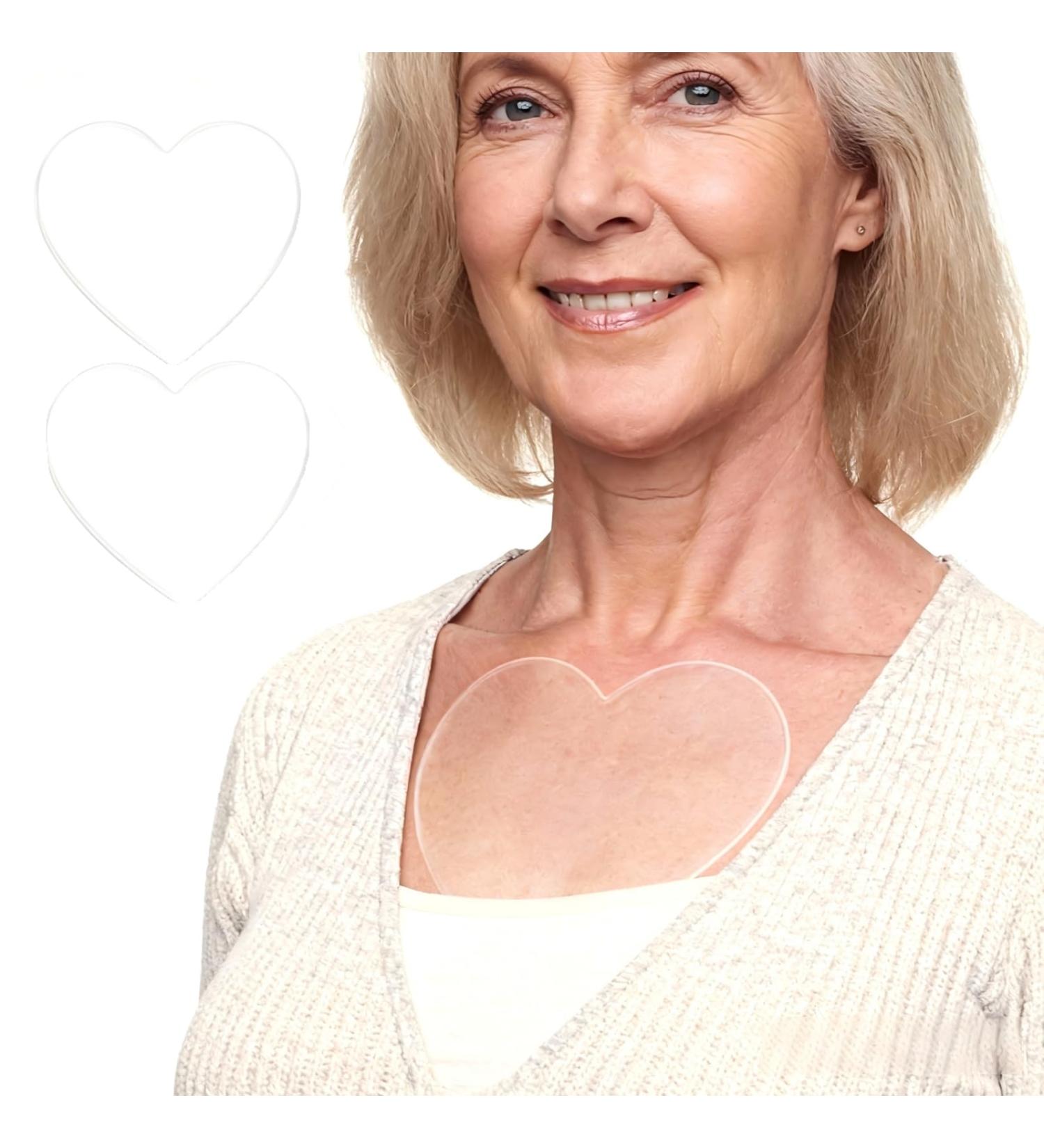 Anti-Wrinkle Silicone Chest Patches 2PCS Reusable Chest Pads for Side Sleeping Lines Overnight Neck & D collet Care Self-Care Beauty Essential Valentine s Day Gift for Her - Buy Online on GoSupps.com