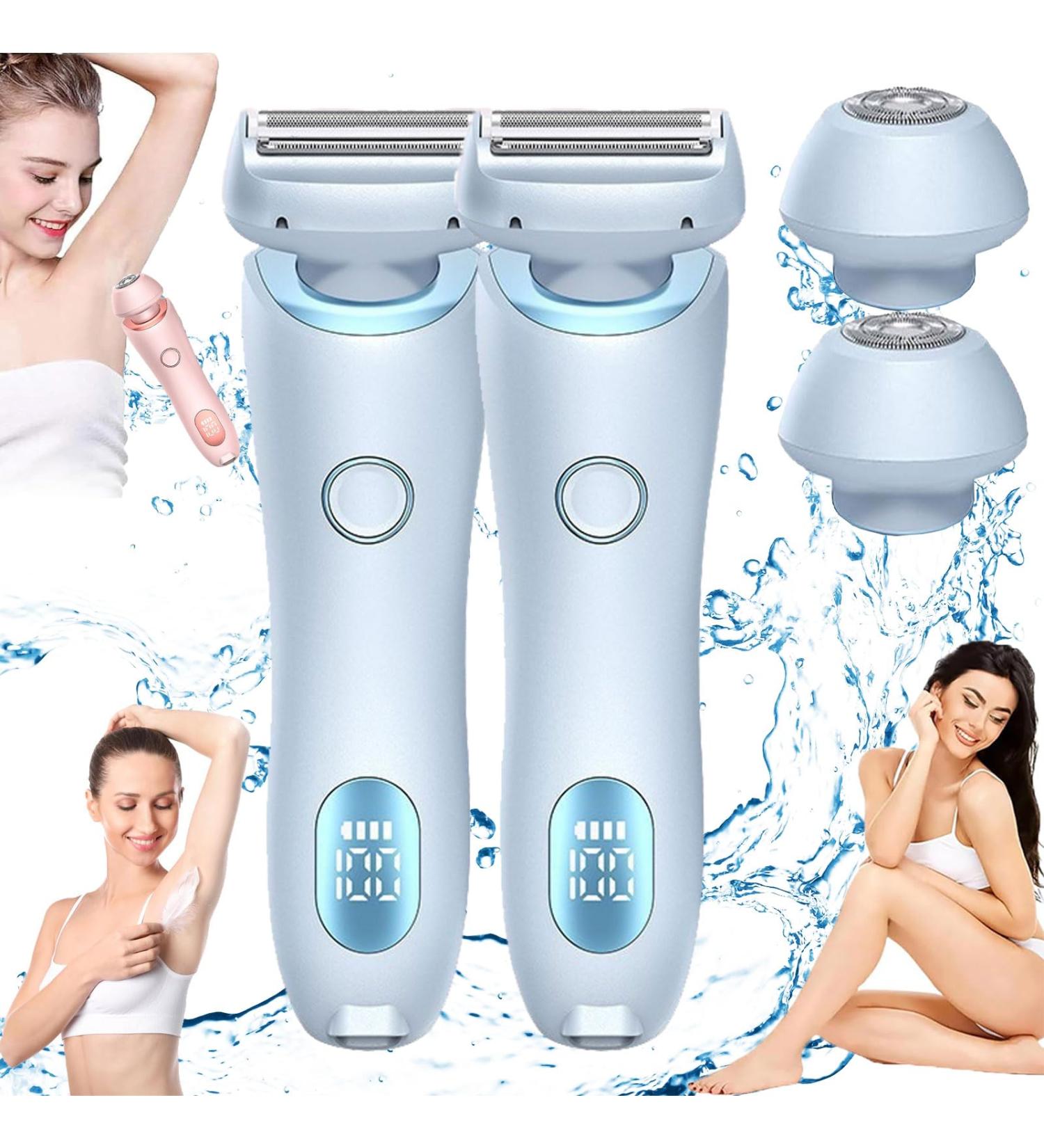 Duskofficial Razor Dusk Razor for Women Glide Pro 3.0 Razor Dusk Glide Pro 3.0 Shaver Dusk Shave The Glide Pro 3.0 Razor Dusk Dusk Official Electric Razor Wet & Dry Shaver (2Pcs-Blue) - Buy Online on GoSupps.com