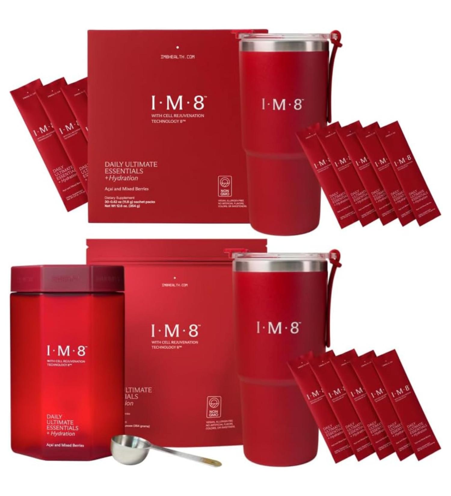 IM8 Daily Ultimate Essentials All-in-One Multivitamin Supplement (Standard Starter Kit + Travel Starter Kit) - Buy Online on GoSupps.com