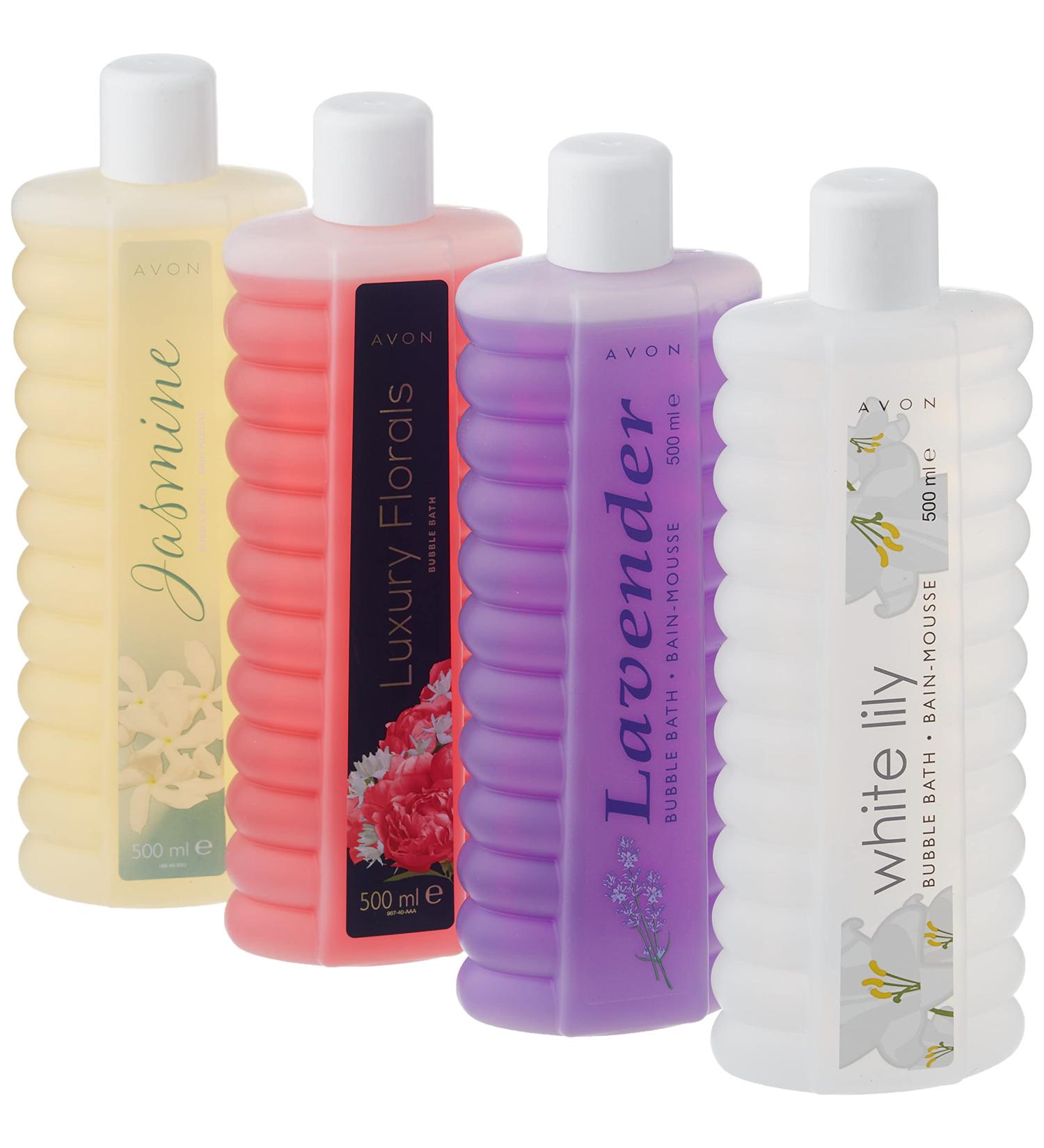 4 x Avon BUBBLE BATH 500ml VARIOUS SCENTS Rose 500 ml (Pack of 4) - Buy Online on GoSupps.com