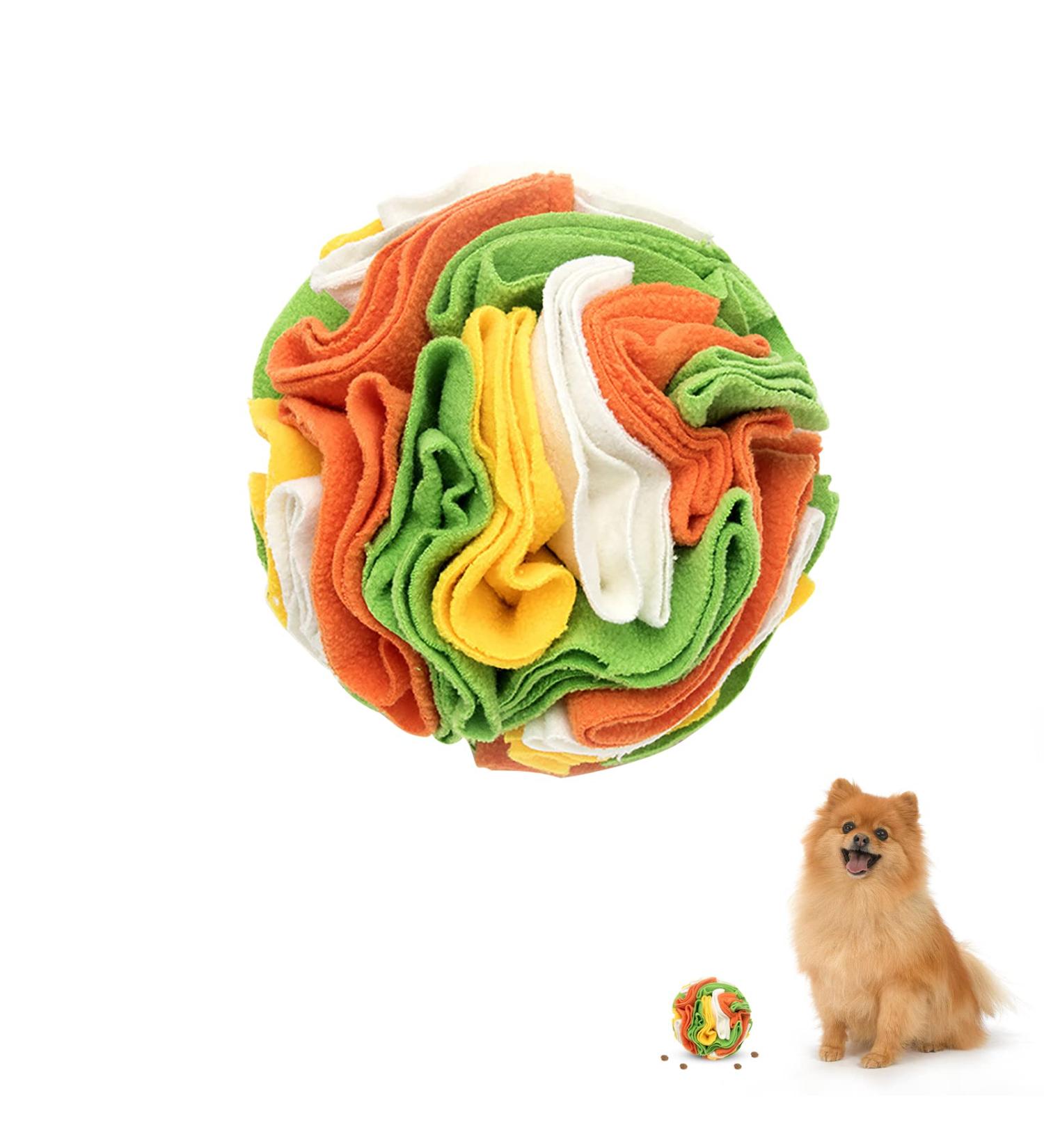 Interactive Sniffed Ball for Dogs | Washable Smell Training & Stress Relief Toys | Ideal for Small & Medium Breeds | 15cm - Buy Online on GoSupps.com