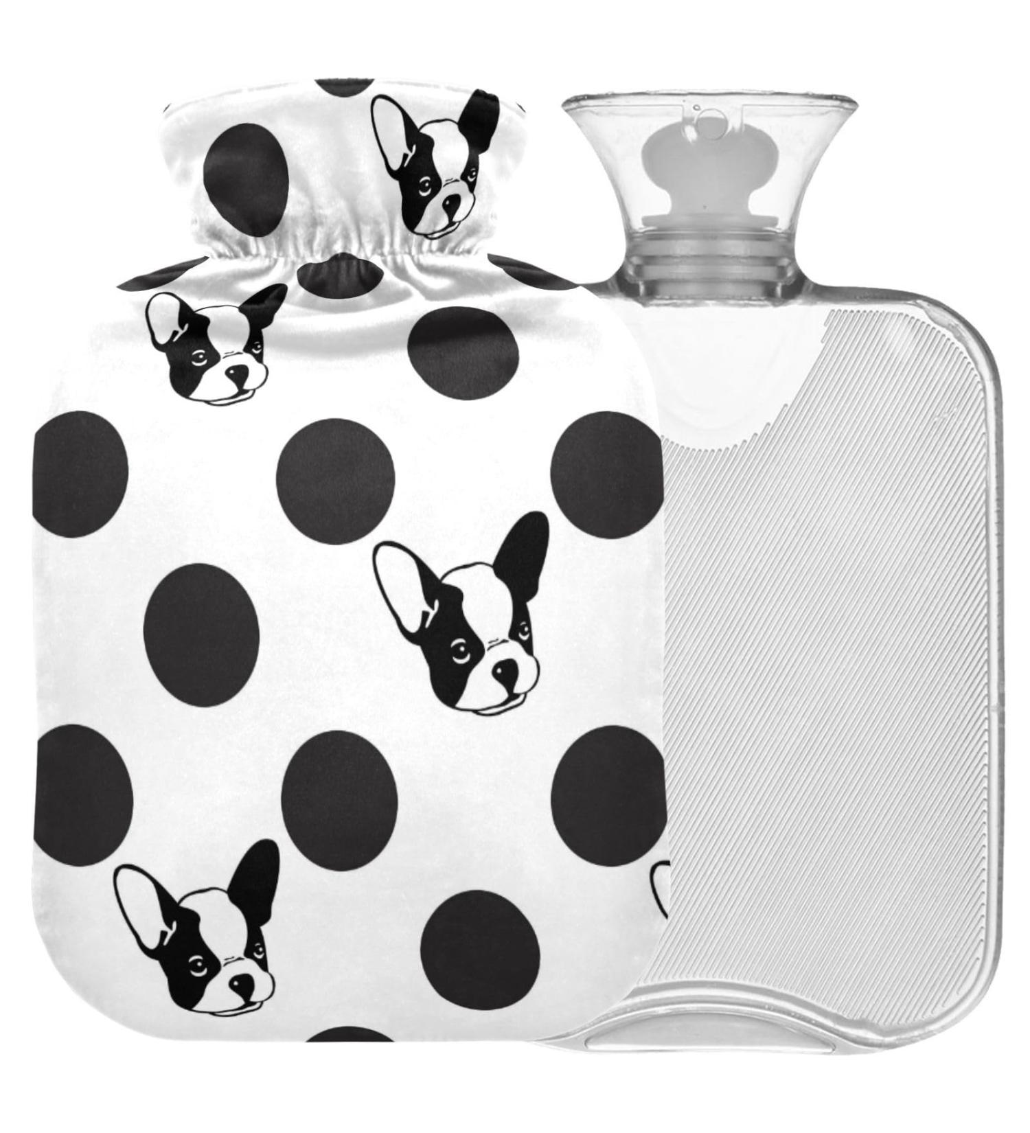 Naanle Polka Dots Hot Water Bottle - 2L Large Transparent Dog Mop for Pain Relief & Cold Therapy | Ideal Hand & Feet Warmer - Buy Online on GoSupps.com