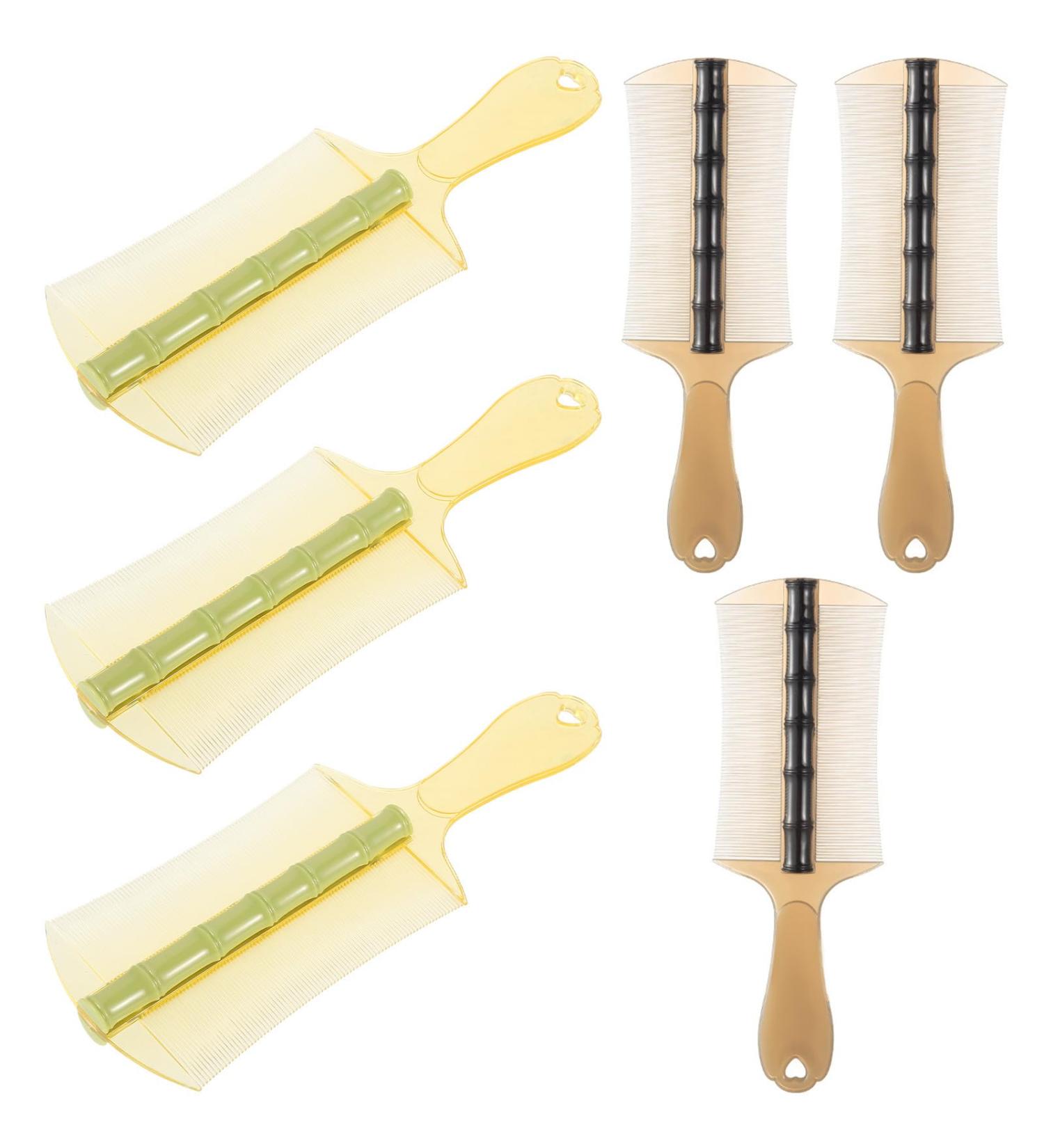 UKCOCO Lot de 6 Peignes Antipelliculaires Double Face en Plastique pais Grandes Tailles Dents Fines pour liminer Lentes et Pellicules Manches Ergonomiques pour Cheveux pais  - Buy Online on GoSupps.com