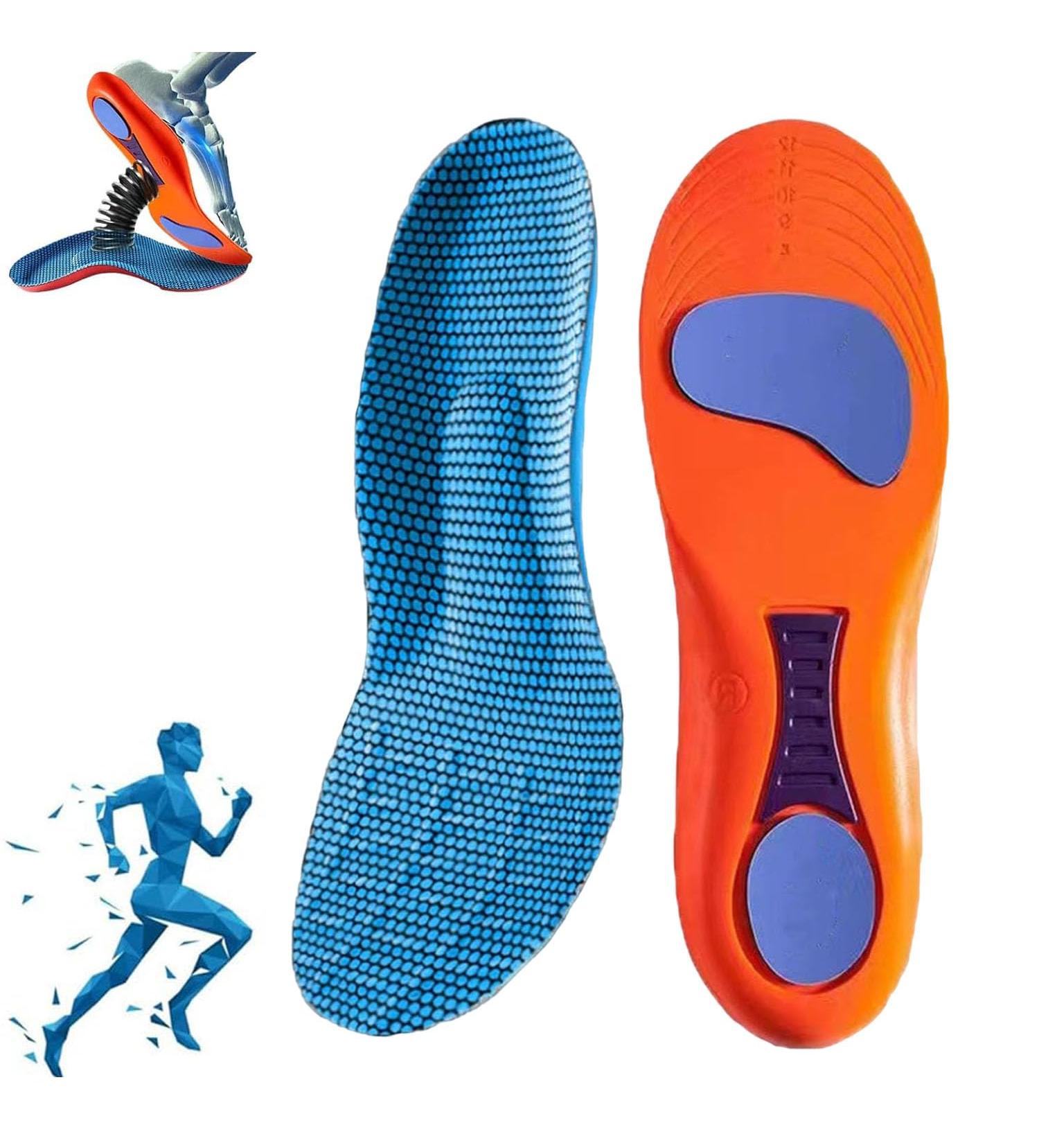 Norelie Orthopedic Insoles for Flat Feet & Plantar Fasciitis - Comfortable Support (Size 45-46 Blue) - Buy Online on GoSupps.com