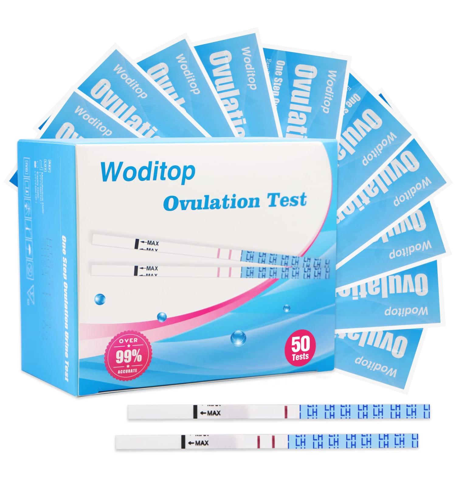 Ovulation Test Strips 50 Pack - Fertility Predictor Kit for Fast Home Self-Checking - Buy Online on GoSupps.com