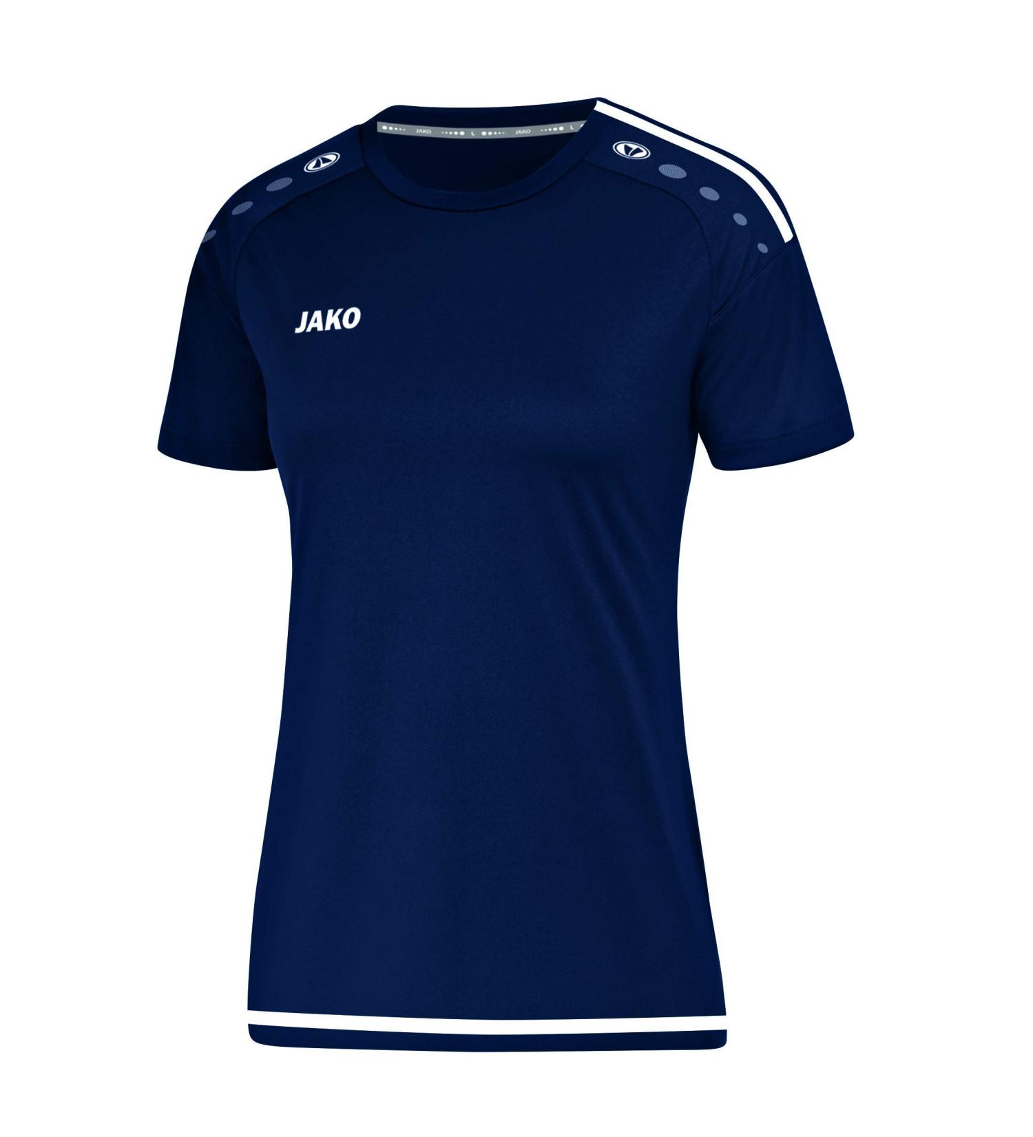 Shop JAKO Women's Striker 2.0 KA Jersey - Navy/White Size 44 | Premium Quality Sports Apparel for Global Shipping - Buy Online on GoSupps.com