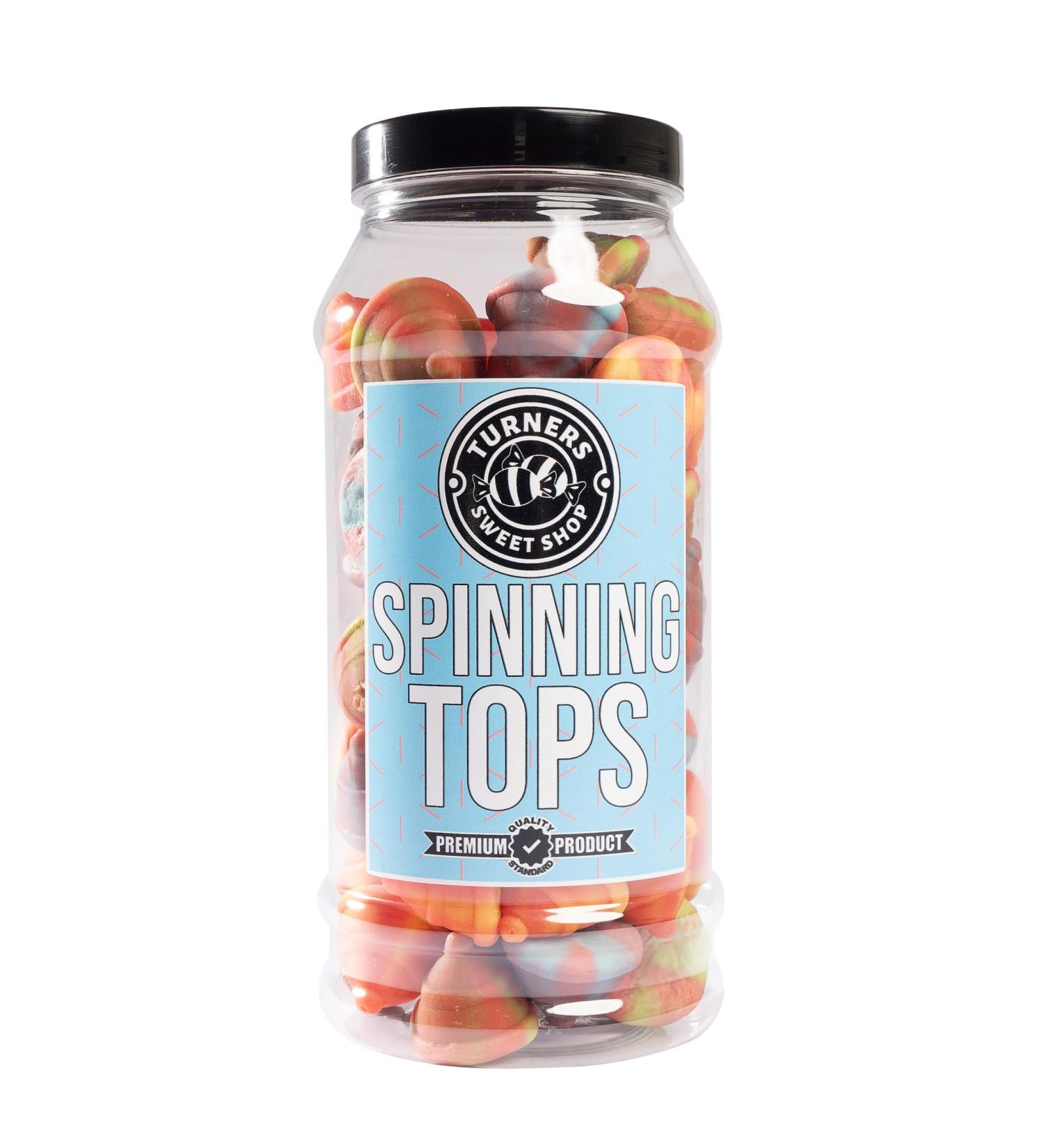 Spinning Tops - 500g by Turners Sweet Shop Traditional Retro Gift Jar Classic Original Pick & Mix Sweets Quality Confectionary Fantastic Gifts for Him Her or Them