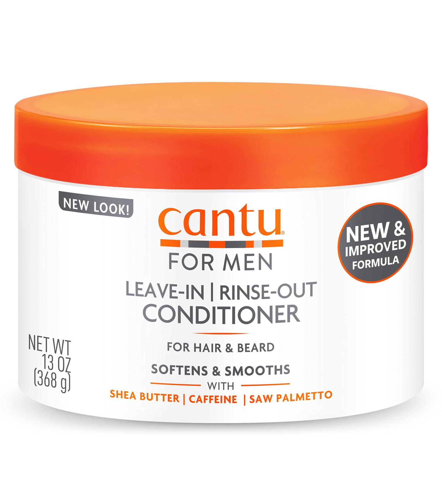 Cantu Men's Leave-In Rinse-Out Hair & Beard Conditioner 13 oz - Packaging May Vary - Buy Online on GoSupps.com