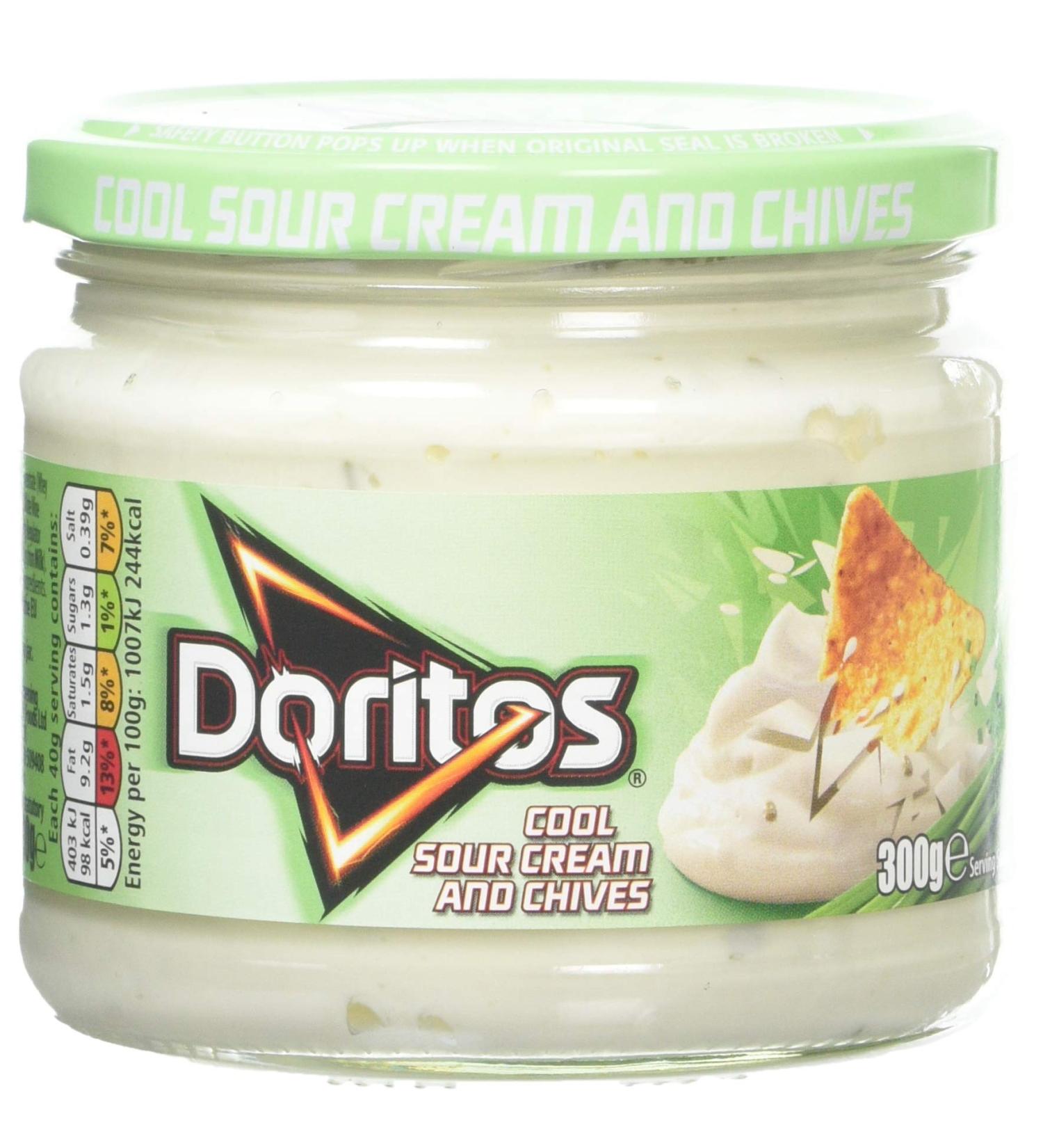  Doritos Cool Doritos Sour Cream & Chives Dip 6 x 300g - Buy Online on GoSupps.com