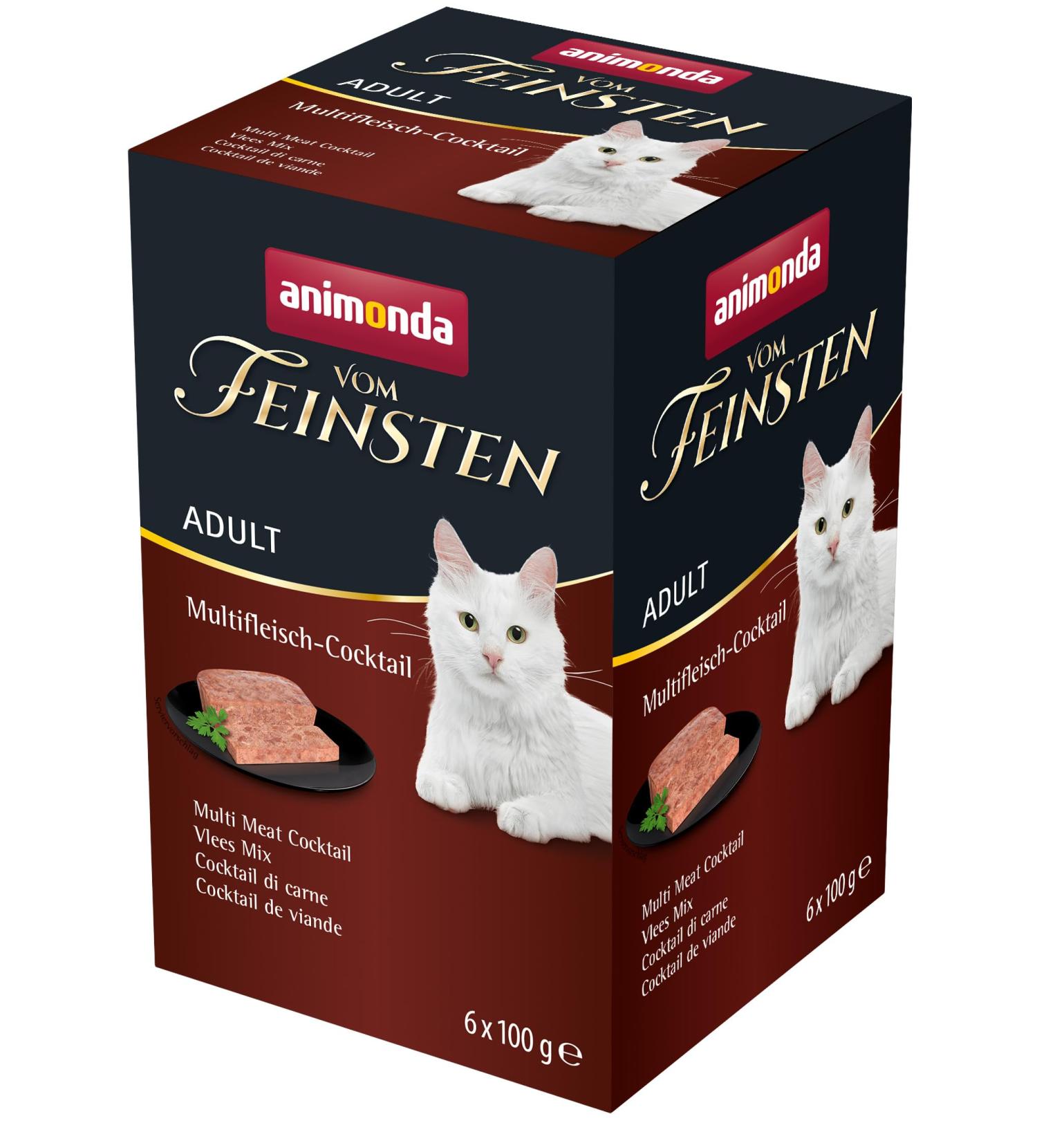 Animonda Adult Cat Wet Food - Multi-Meat Cocktail 6 x 100g | Premium International Shipping - Buy Online on GoSupps.com