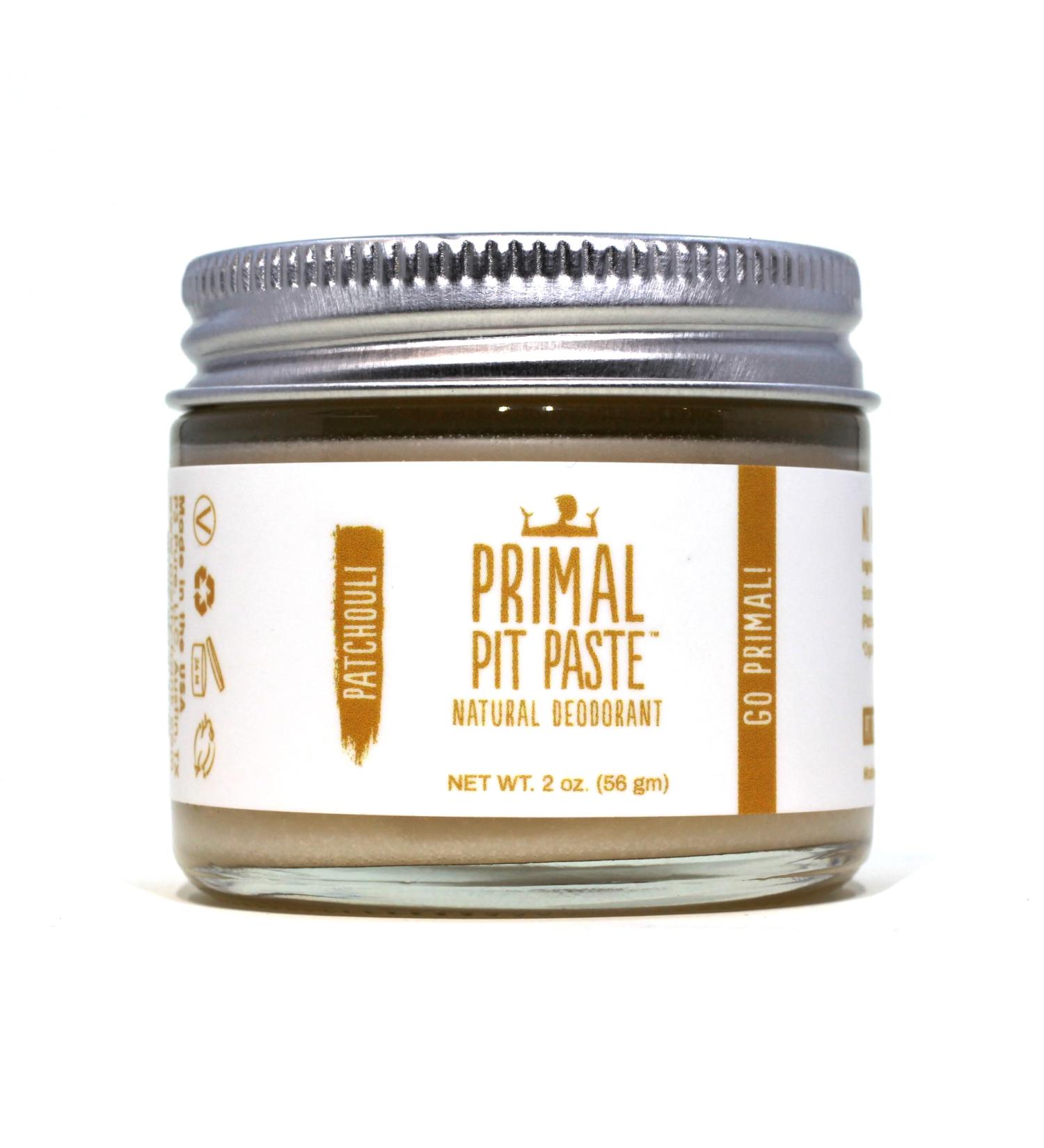 Primal Pit Paste Patchouli Deodorant - Aluminum-Free Natural Formula for All-Day Odor Control | Skin Soothing Organic Ingredients | 2 oz - Buy Online on GoSupps.com