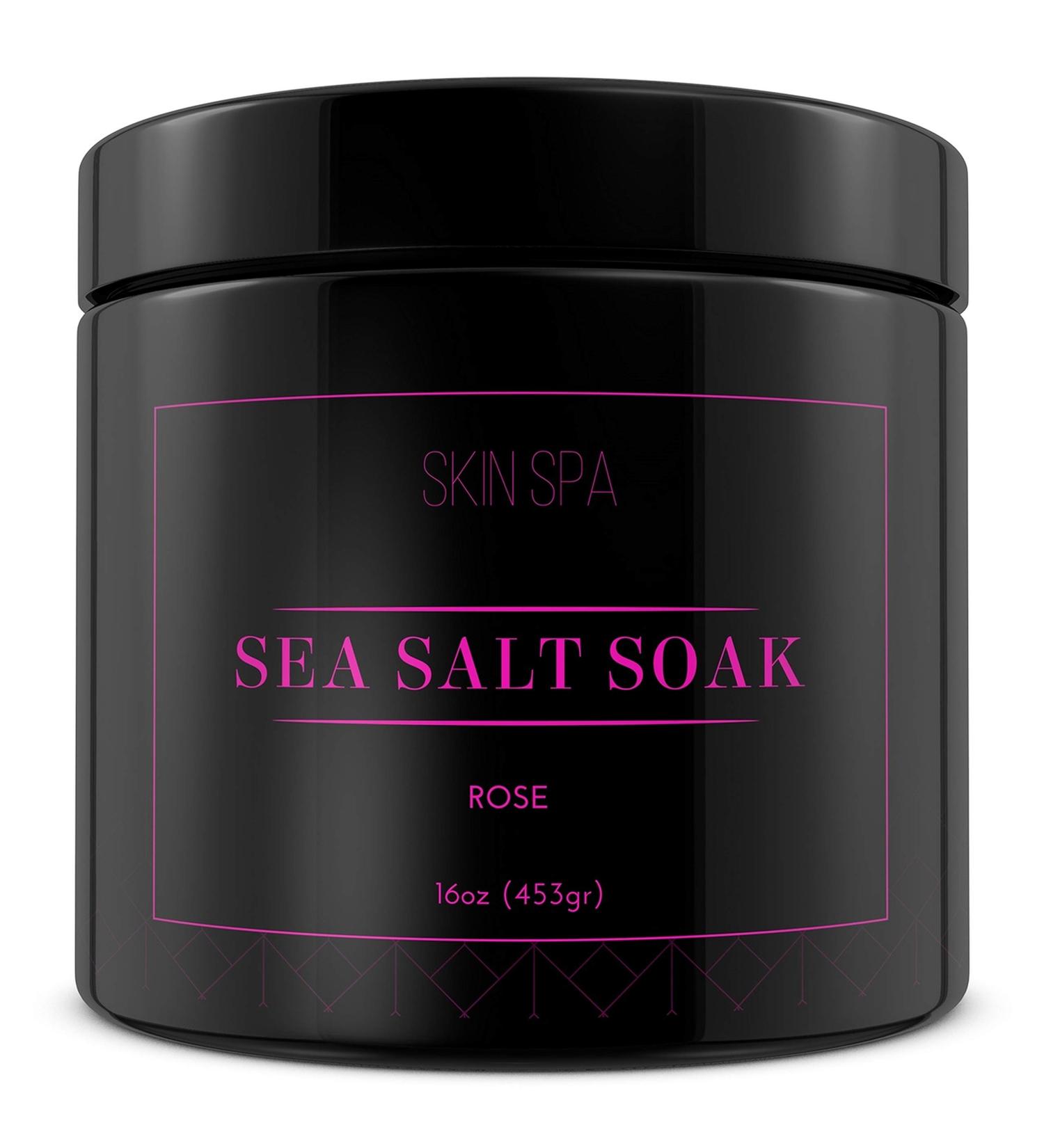 Shop Mineral Sea Salt Soak - Rose 16oz (453g) | Premium Bath Soak for Relaxation & Skin Care - International Shipping Available - Buy Online on GoSupps.com