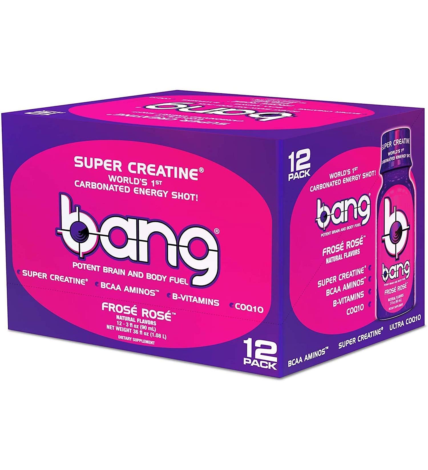 VPX Bang Shot Frose Rose Energy Shot 3fl oz - 12-Pack - Buy Online on GoSupps.com