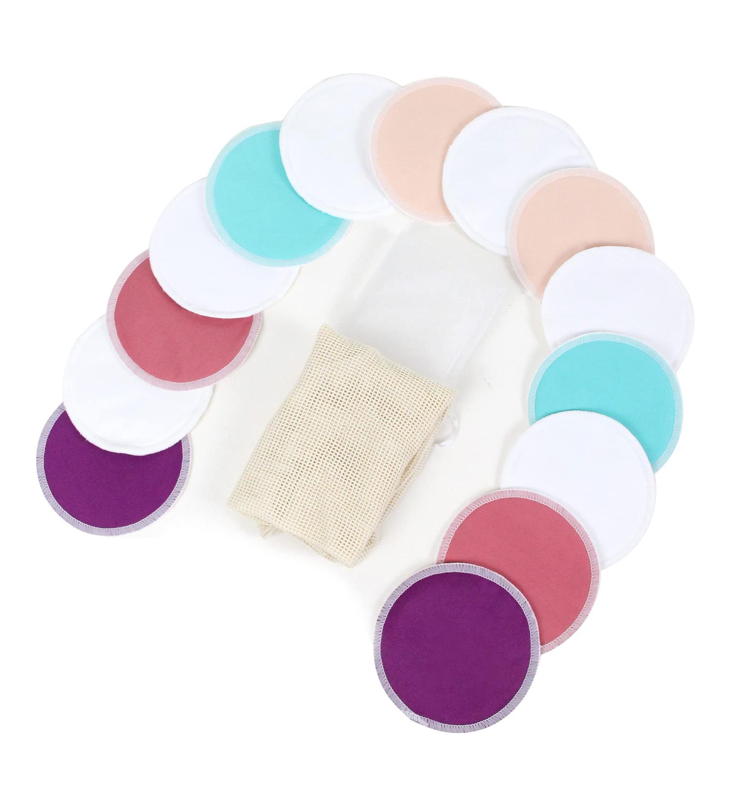 Langsprit Leak-Proof Reusable Bamboo Nursing Pads (14 Pack)  Super Absorbent Washable Breast Pads with Laundry Bag (Original  Round) Round Original - Buy Online on GoSupps.com