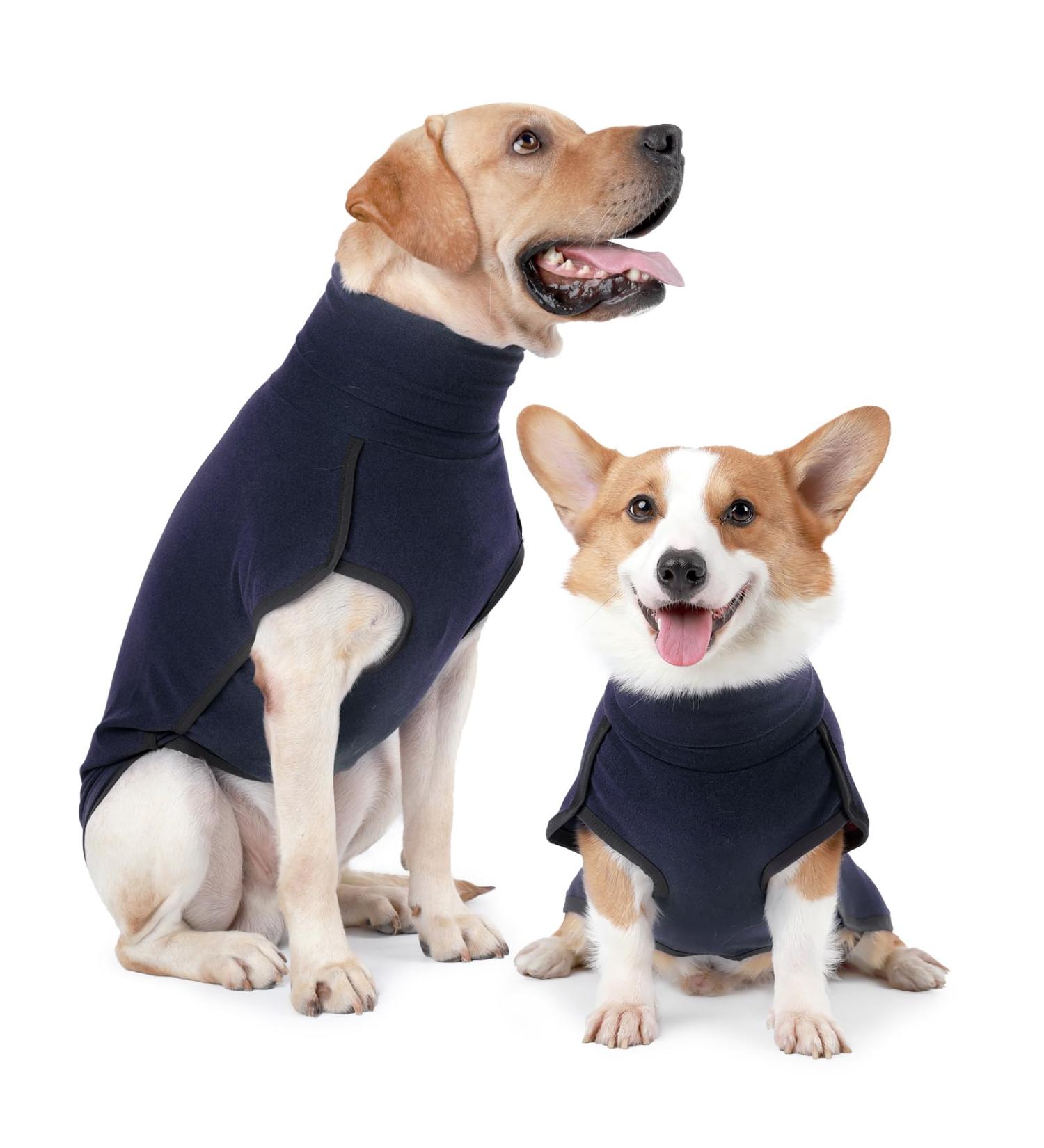 Buy Heywean Dog Sweatshirt - Stretch Fleece Vest for Small & Medium Dogs | Winter Clothing for Indoor & Outdoor | XXS Dark Blue - Buy Online on GoSupps.com