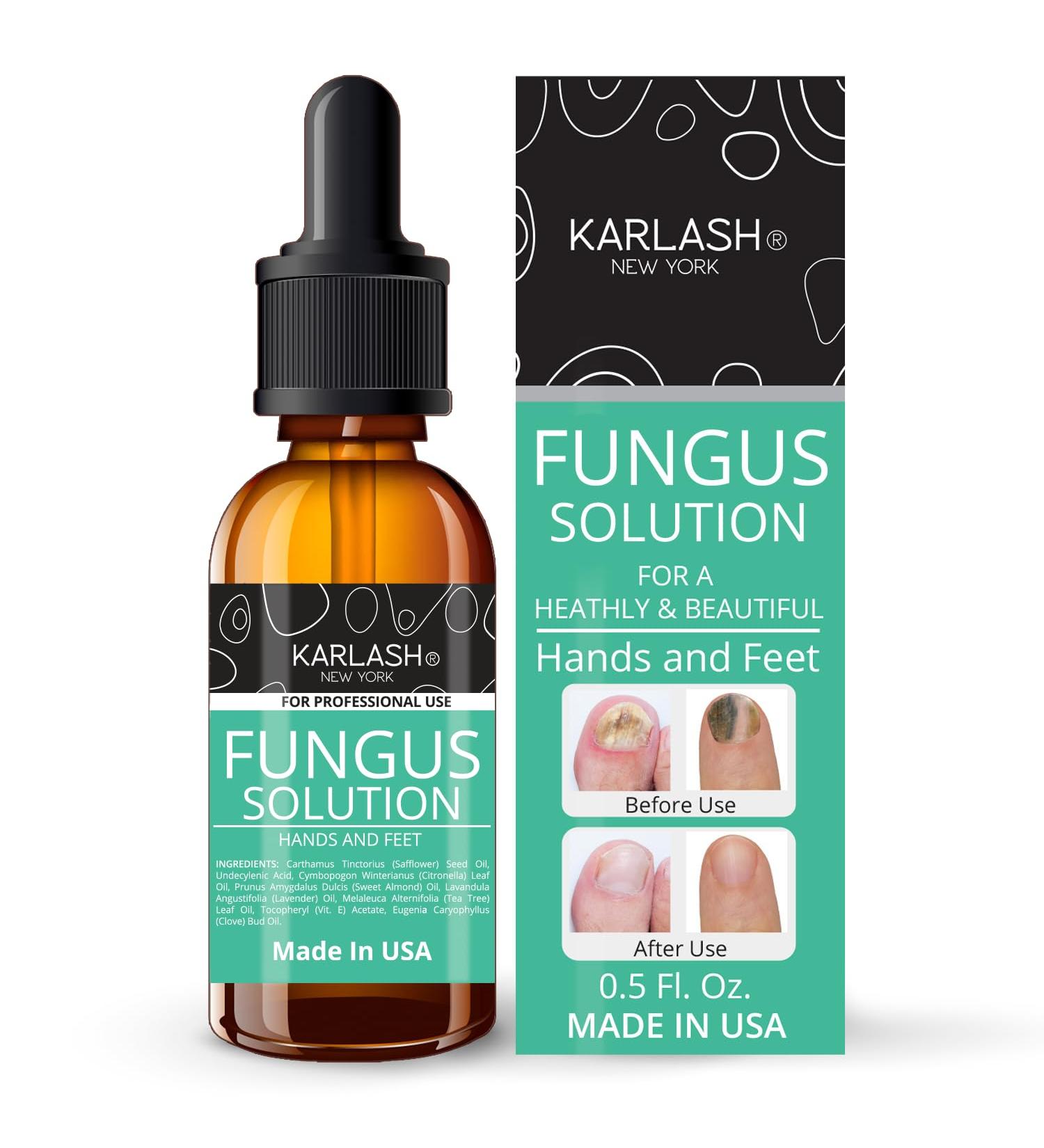 Karlash Finger & Toenail Solution Kit EXTRA STRONG Made in USA Nail Care Nails Toe Nail 0.5 oz