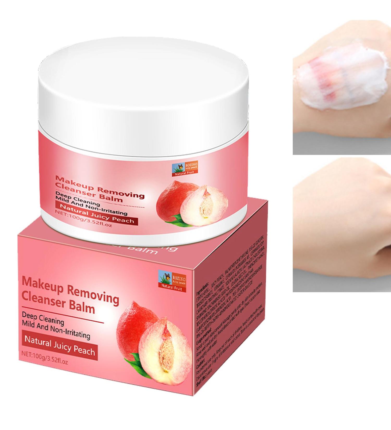 Makeup Remover & Cleansing Balm Makeup Removing Cleanser Balm Makeup Remover Balm Facial Cleanser Balm Cleansing Balm Makeup Remover Peach Makeup Remover Balm Natural Juicy Peach Makeup Remover Balm - Buy Online on GoSupps.com