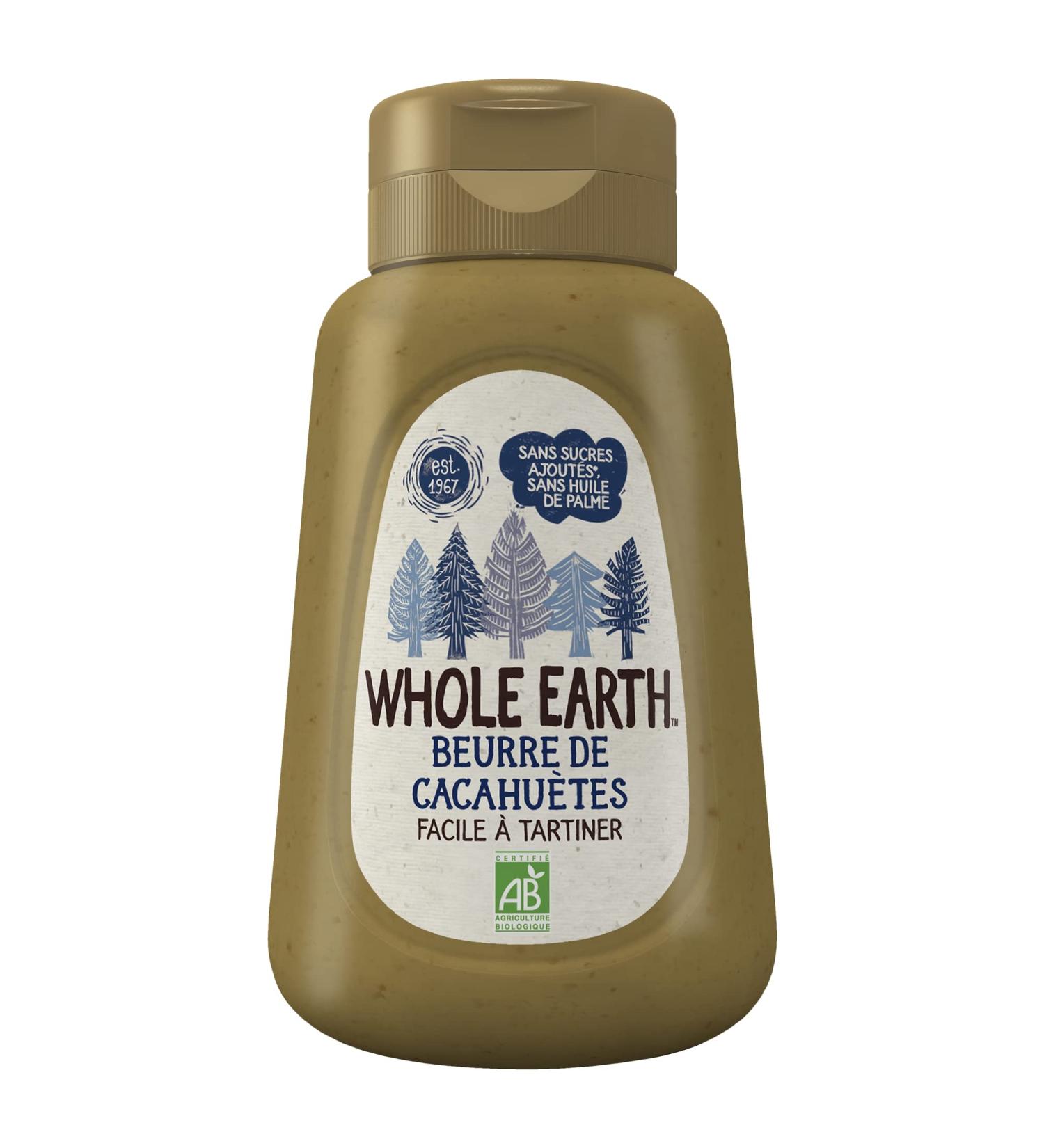 Whole Earth Organic Peanut Butter - Protein Source - No Palm Oil and No Added Sugars - Easy to Measure Squeeze Format - 320g - Buy Online on GoSupps.com