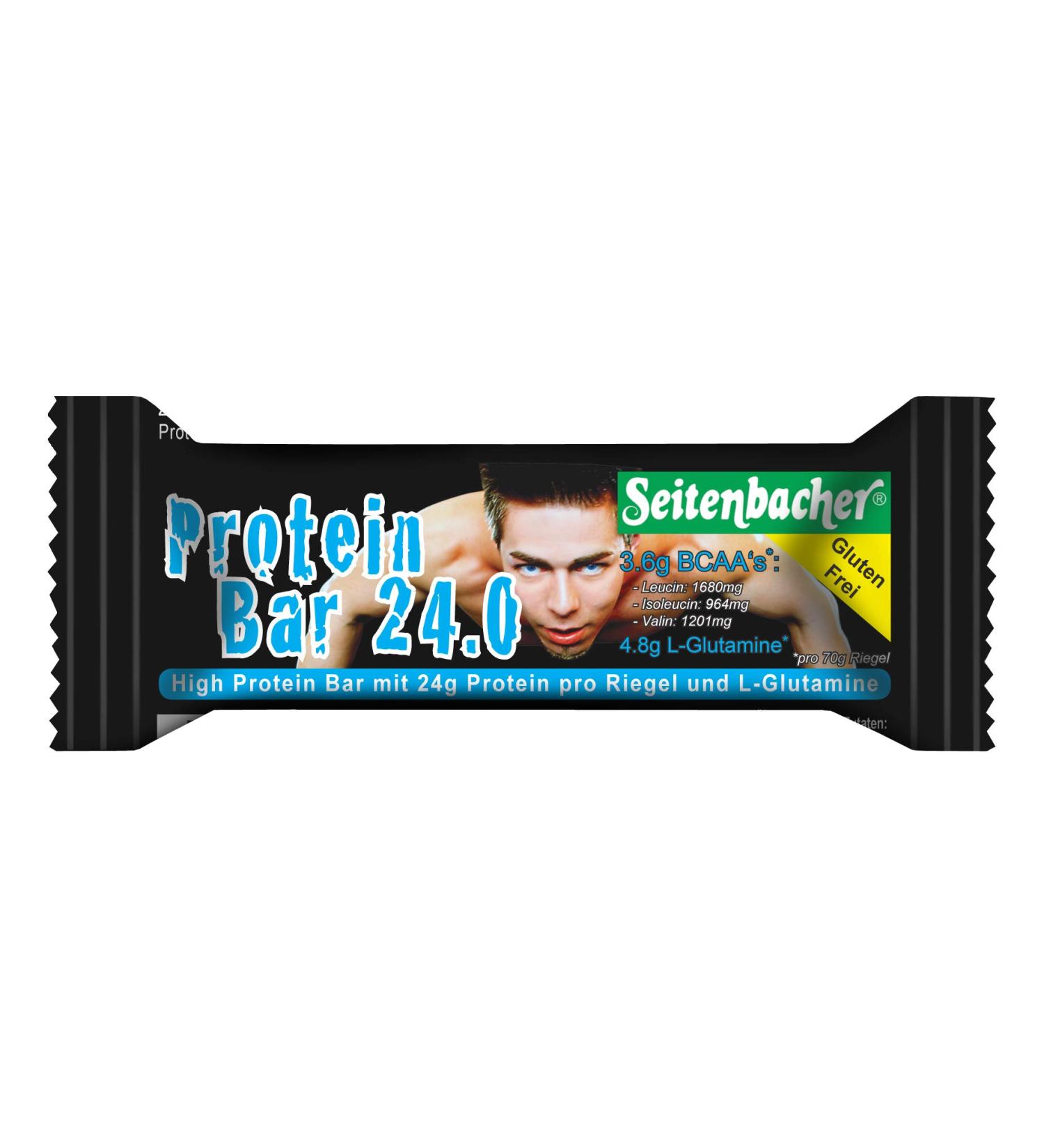  Seitenbacher Seitenbacher Protein Bars 24.0 | 24 g/70 g 34% Protein | Gluten-free | Glycerin-free | 12-pack (12 x 70 g) - Buy Online on GoSupps.com