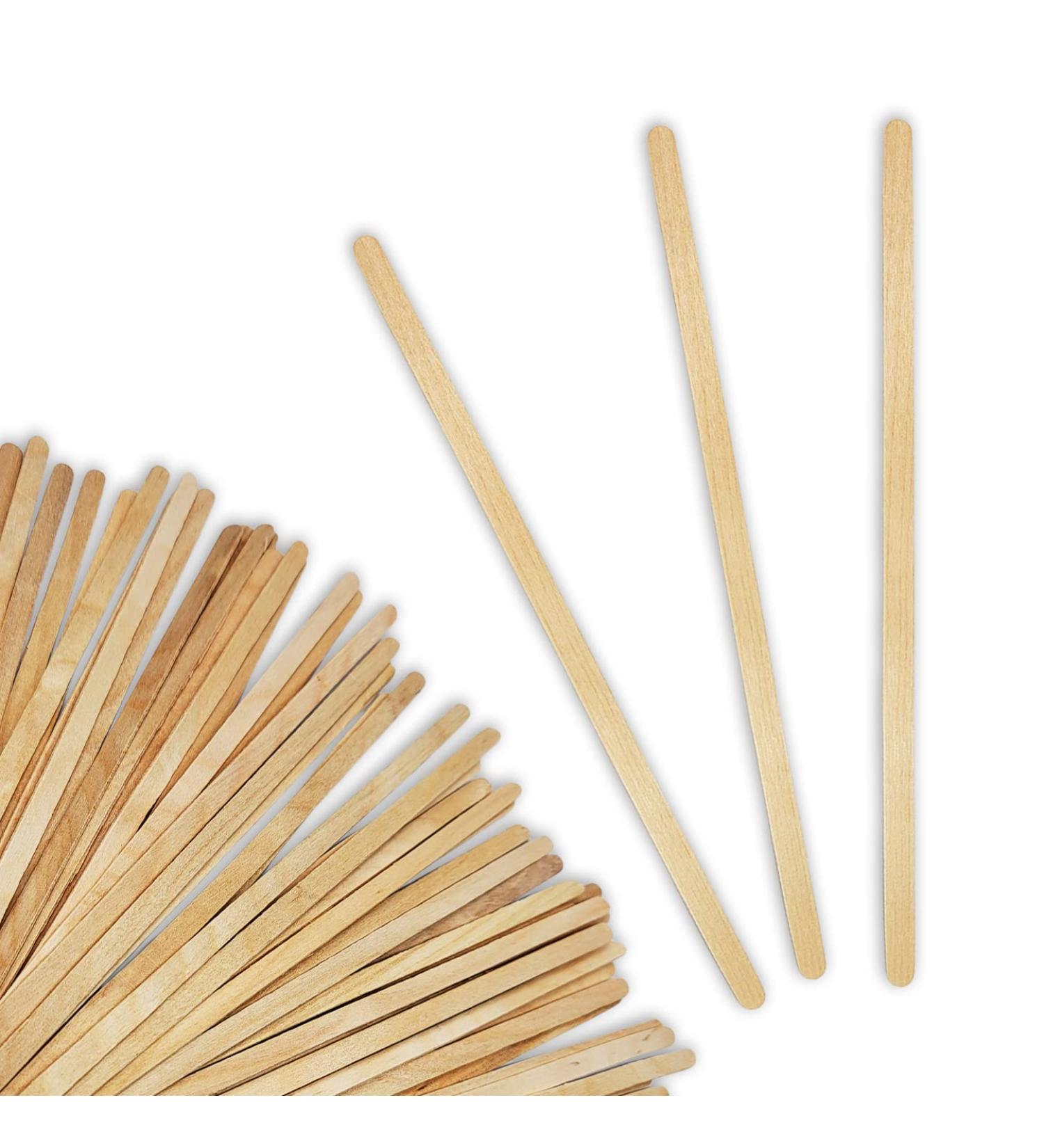 50 Pack of 7 Inch Wood Paint Stain Resin Epoxy Mixing Stir Sticks - Ideal for DIY Projects - Buy Online on GoSupps.com