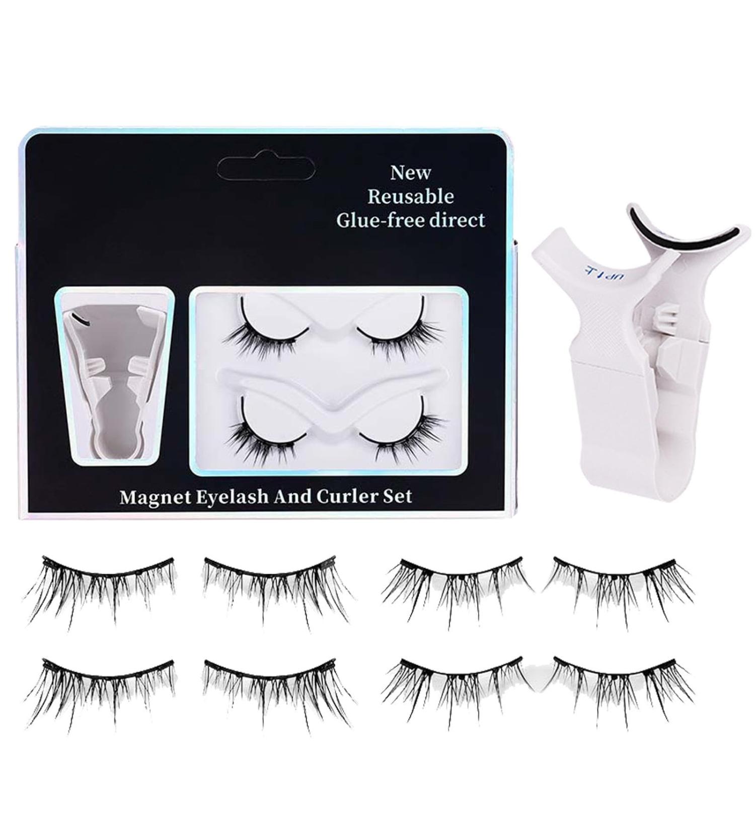 Magnetic Eye Lashes - Natural Look Magnetic Eyelashes | Comfortable Lumentes Magnetic Eyelashes | No Glue Natural Look Lashes With Applicator For Travel And Parties - Buy Online on GoSupps.com