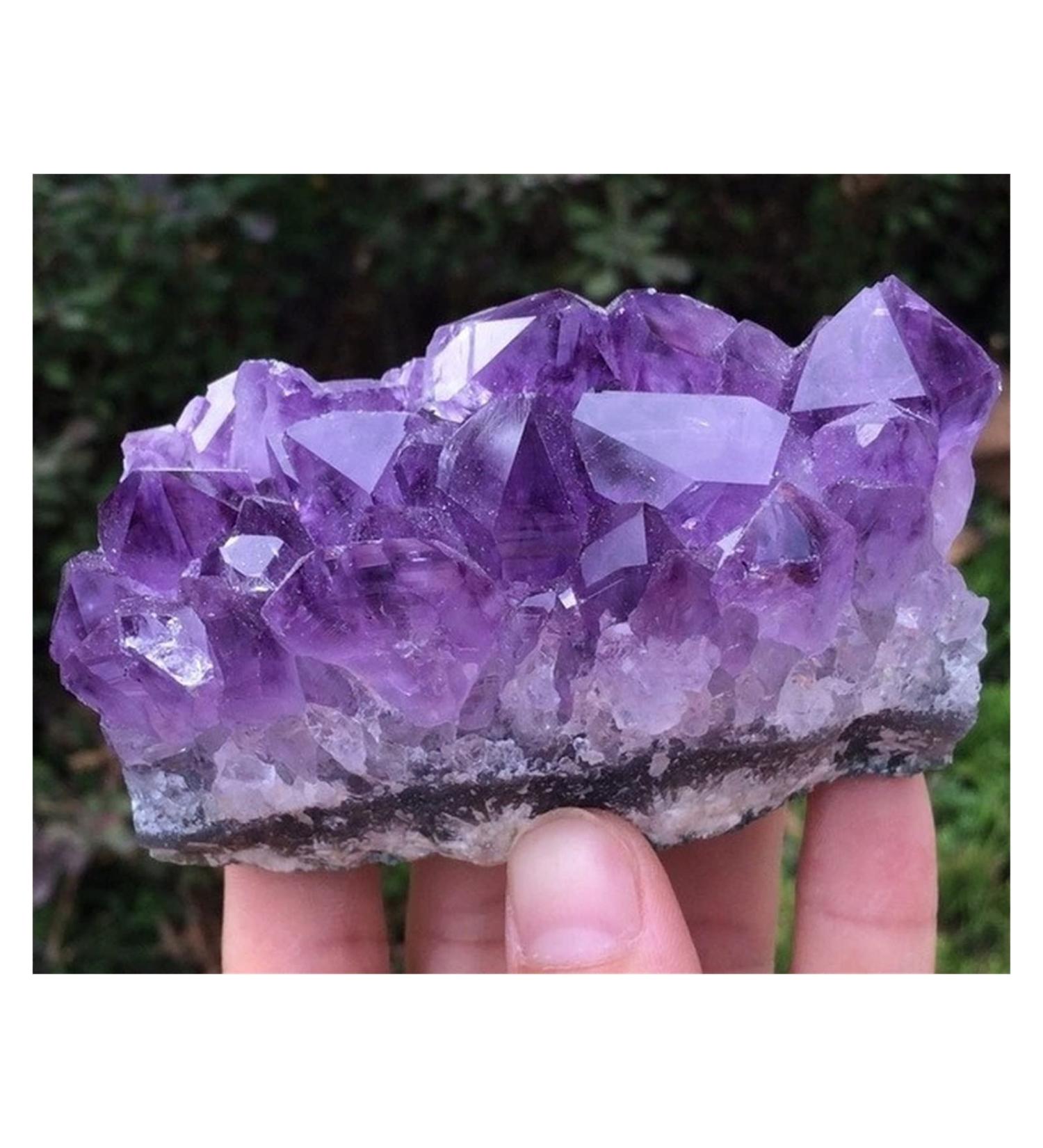 Natural Crystal Rough 150g Natural Amethyst Beautiful Purple Quartz Geode Crystal Cluster Specimen - Buy Online on GoSupps.com
