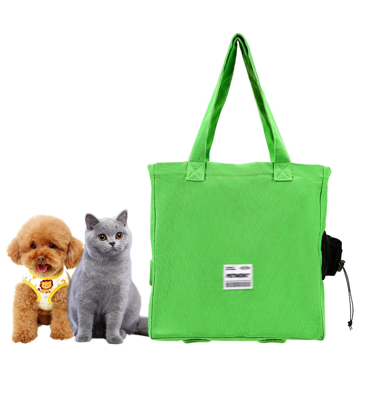 Portable Cat Carrier Tote Bag Pet Carrier Bag for Cats Small Dogs with Soft Cushion Foldable Canvas Shoulder Carrying Bag Puppy Sling Bag for Cat Dog Travel Outdoor - Buy Online on GoSupps.com