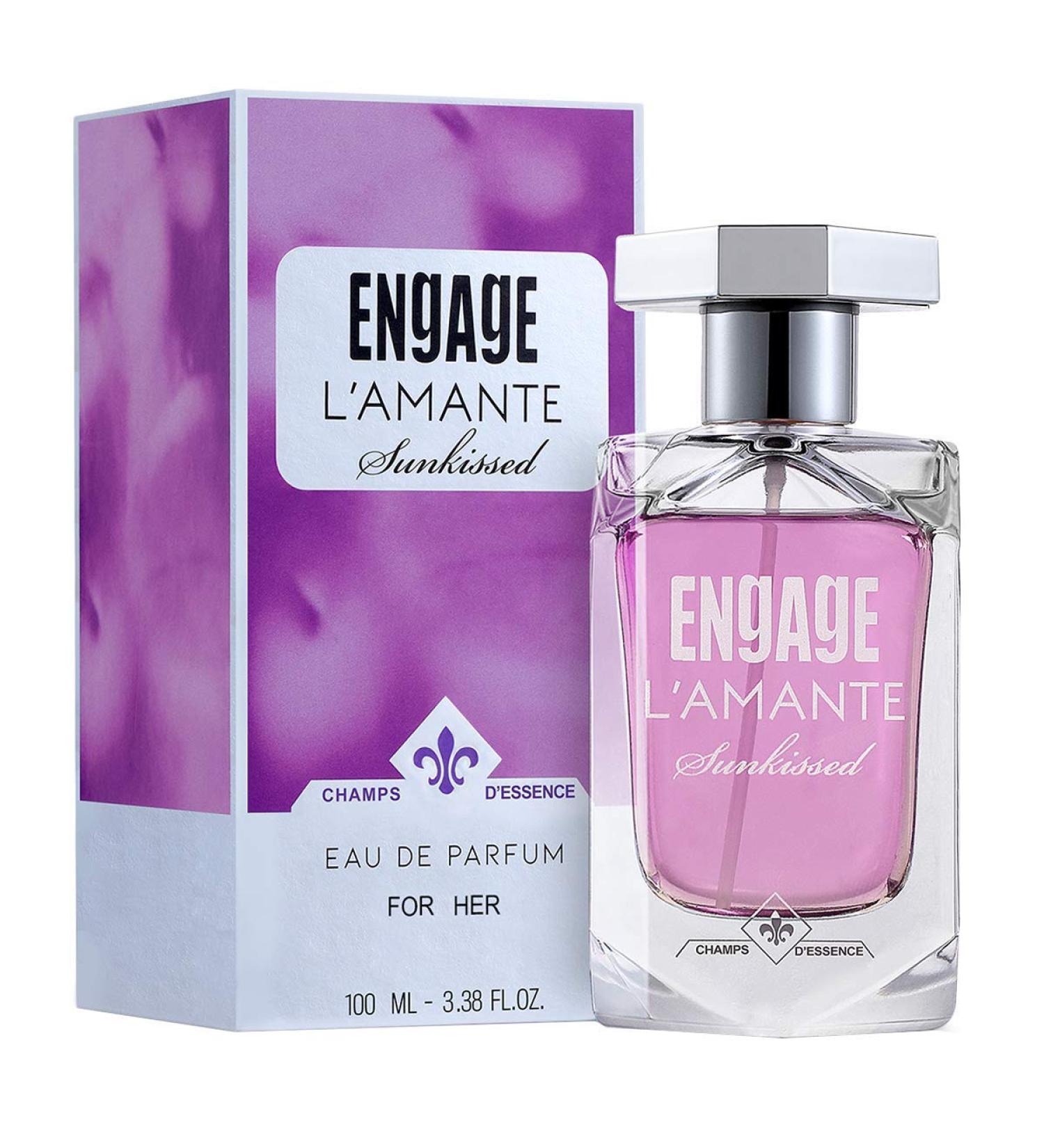 E_ngage L'amante Sunkissed Eau De Parfum for Women Floral Fragrance Scent Premium Perfume for Women Long Lasting and Skin Friendly Women Perfume 100ml - Buy Online on GoSupps.com