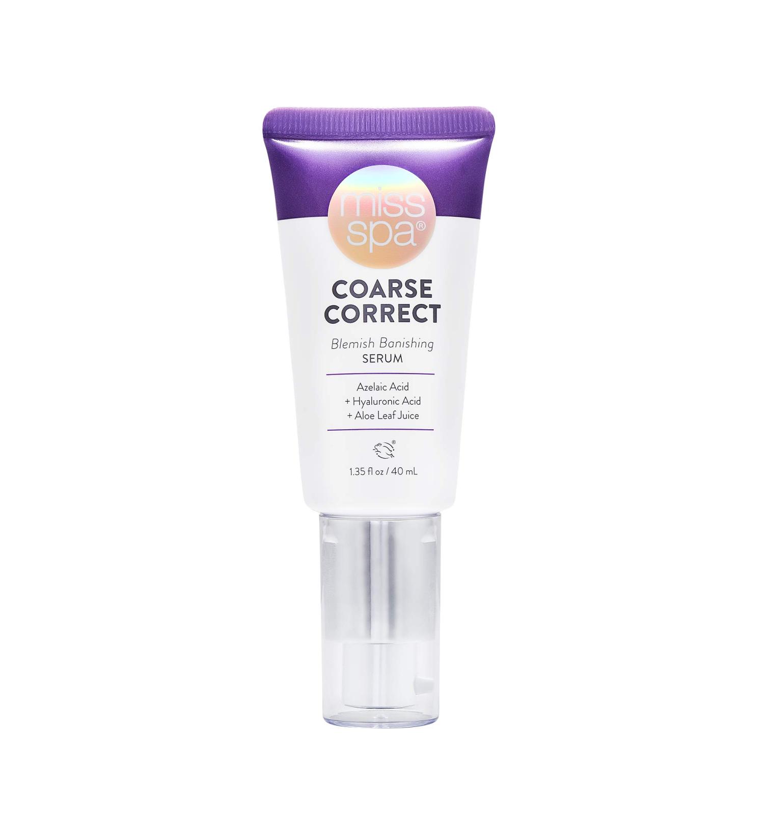 Miss Spa Coarse Correct Blemish Banishing Face Serum for Women Acne Fighting Hyaluronic Acid and Aloe Leaf 1.35 Oz. - Buy Online on GoSupps.com
