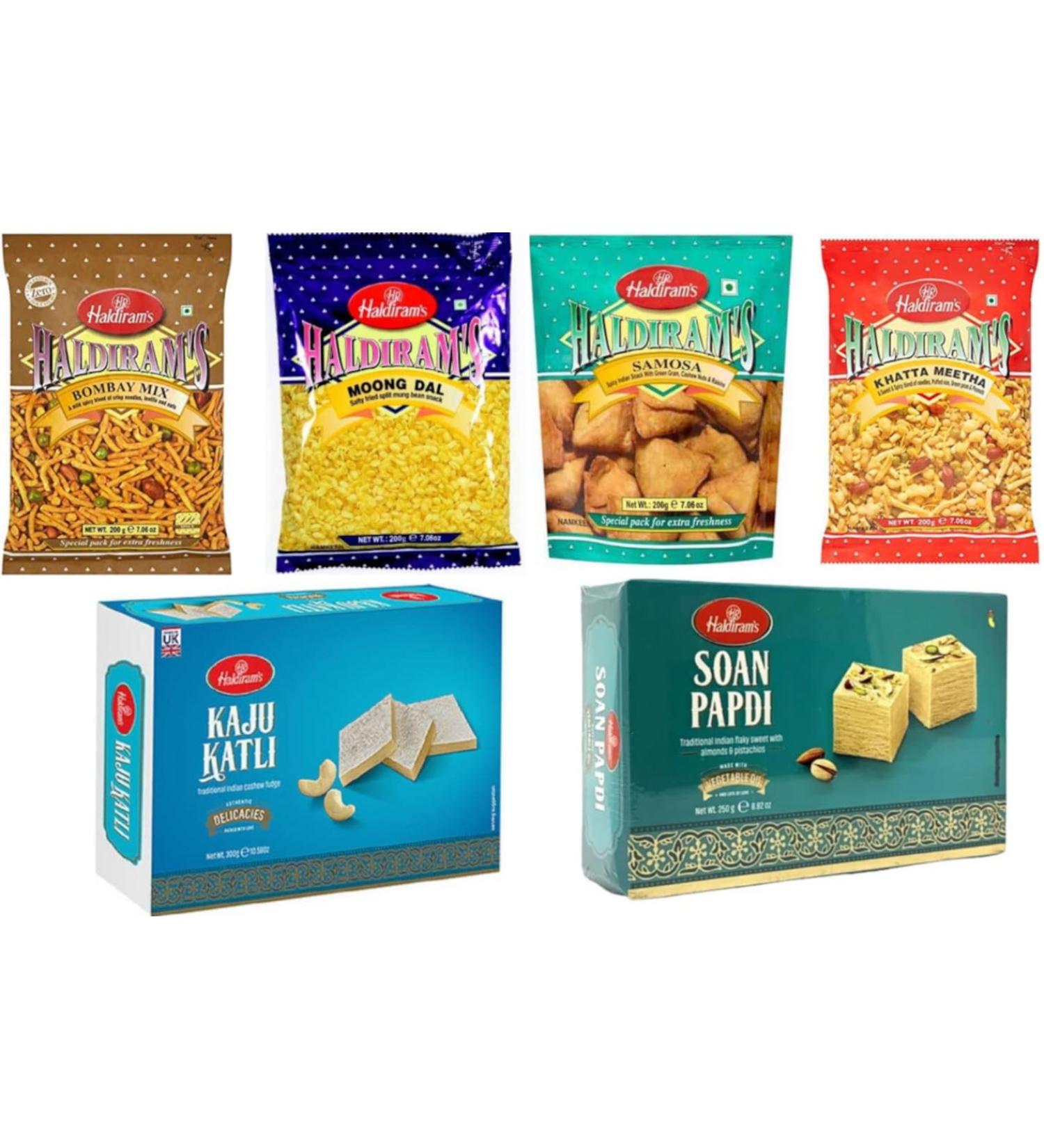 Haldirams Gift Box assorted Savoury Kaju Kathli Sonpapdi Gift Pack Diwali Gifts for Family and Friends Diwali Gift Boxes - Buy Online on GoSupps.com
