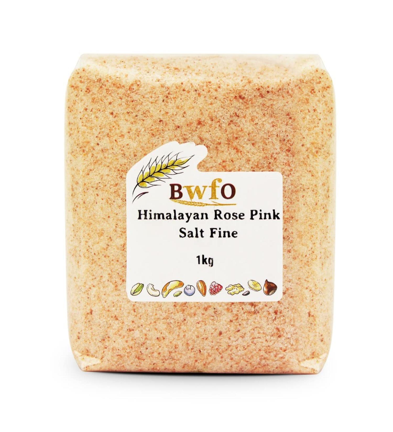 Himalayan Rose Pink Salt Fine 1kg (BWFO)