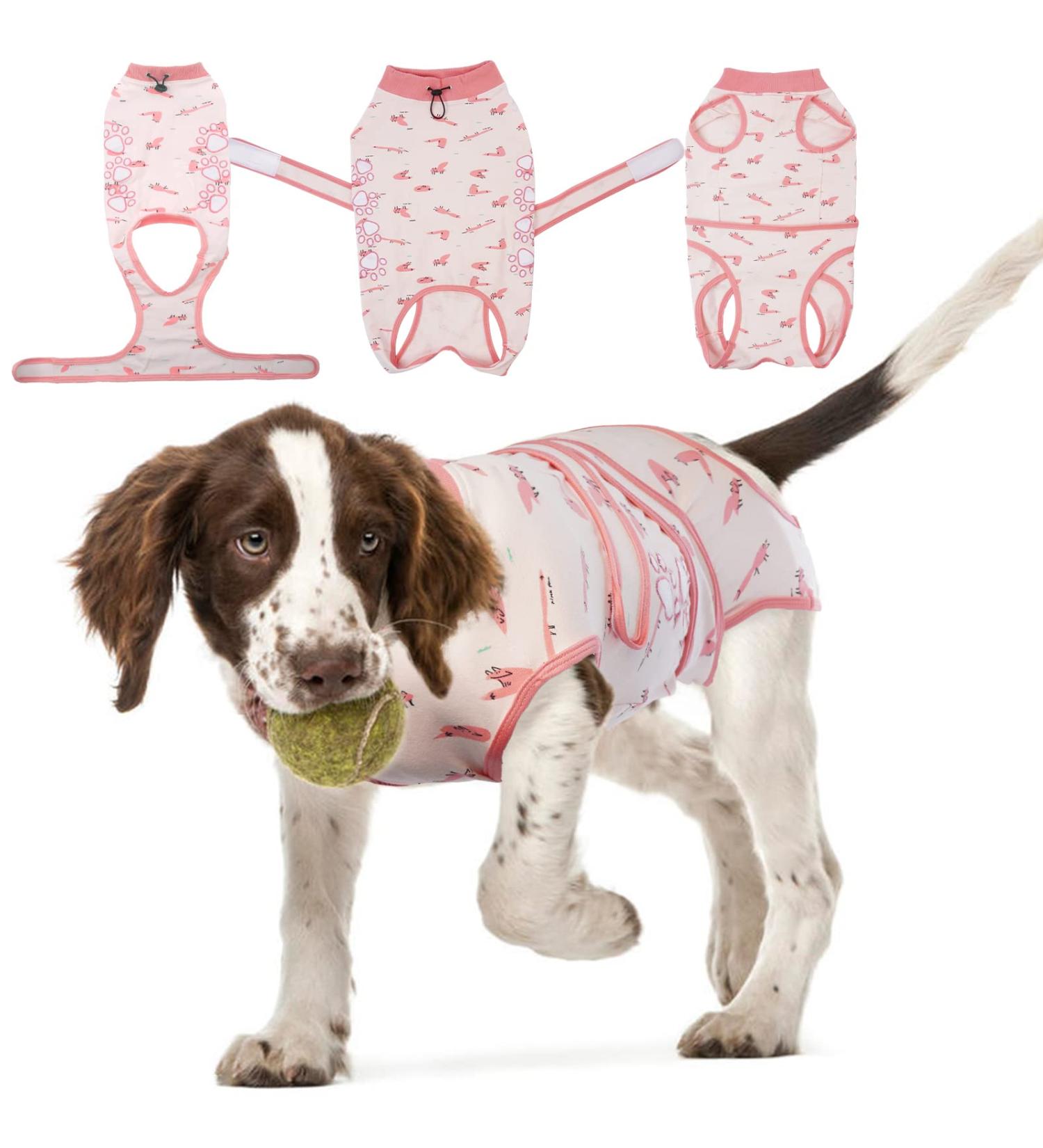 Pumyporeity Surgical Suit for Dogs - Healing Anti-Licking Vest for Belly Wounds & Skin Protection - XL Size for Male & Female Dogs - Buy Online on GoSupps.com