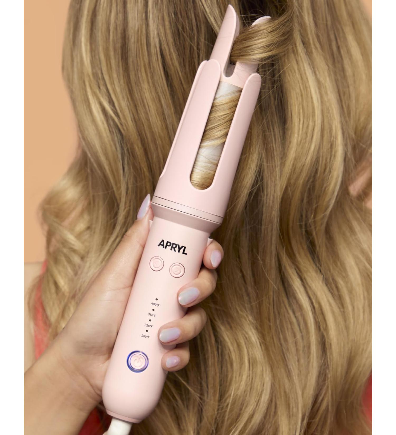 Automatic Curling Iron - Professional 1.25 Inch Ceramic Hair Curler Wand with Auto Spin & Dual Voltage | Fast Styling Anti-Scald 4 Heat Settings - Buy Online on GoSupps.com