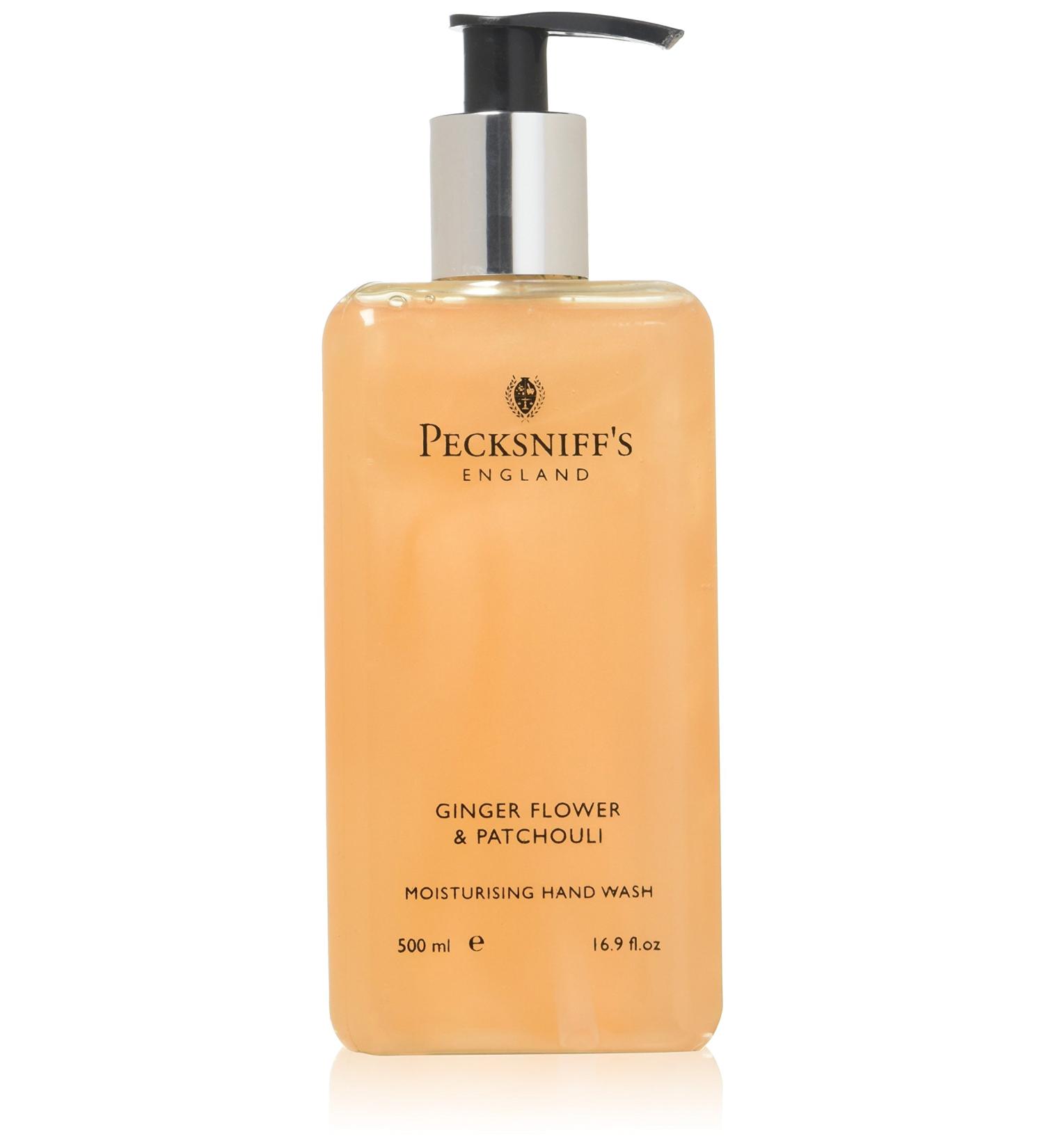 Pecksniff's Ginger Flower & Patchouli Hand Wash - 16.9 fl oz - Gentle & Moisturizing, All Natural & Cruelty Free - Vitamin B Enriched for Sensitive Skin - Buy Online on GoSupps.com