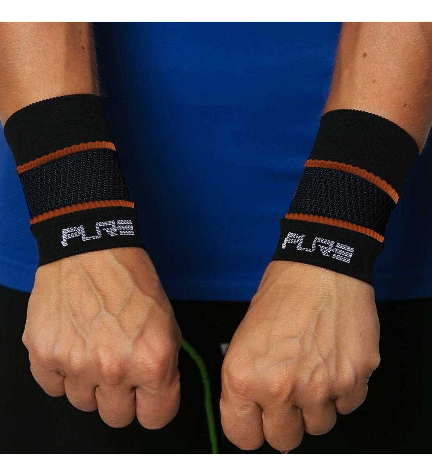 Copper Wrist Support | Best Wrist Sleeve for Carpal Tunnel Relief | Large Black-Copper - Buy Online on GoSupps.com
