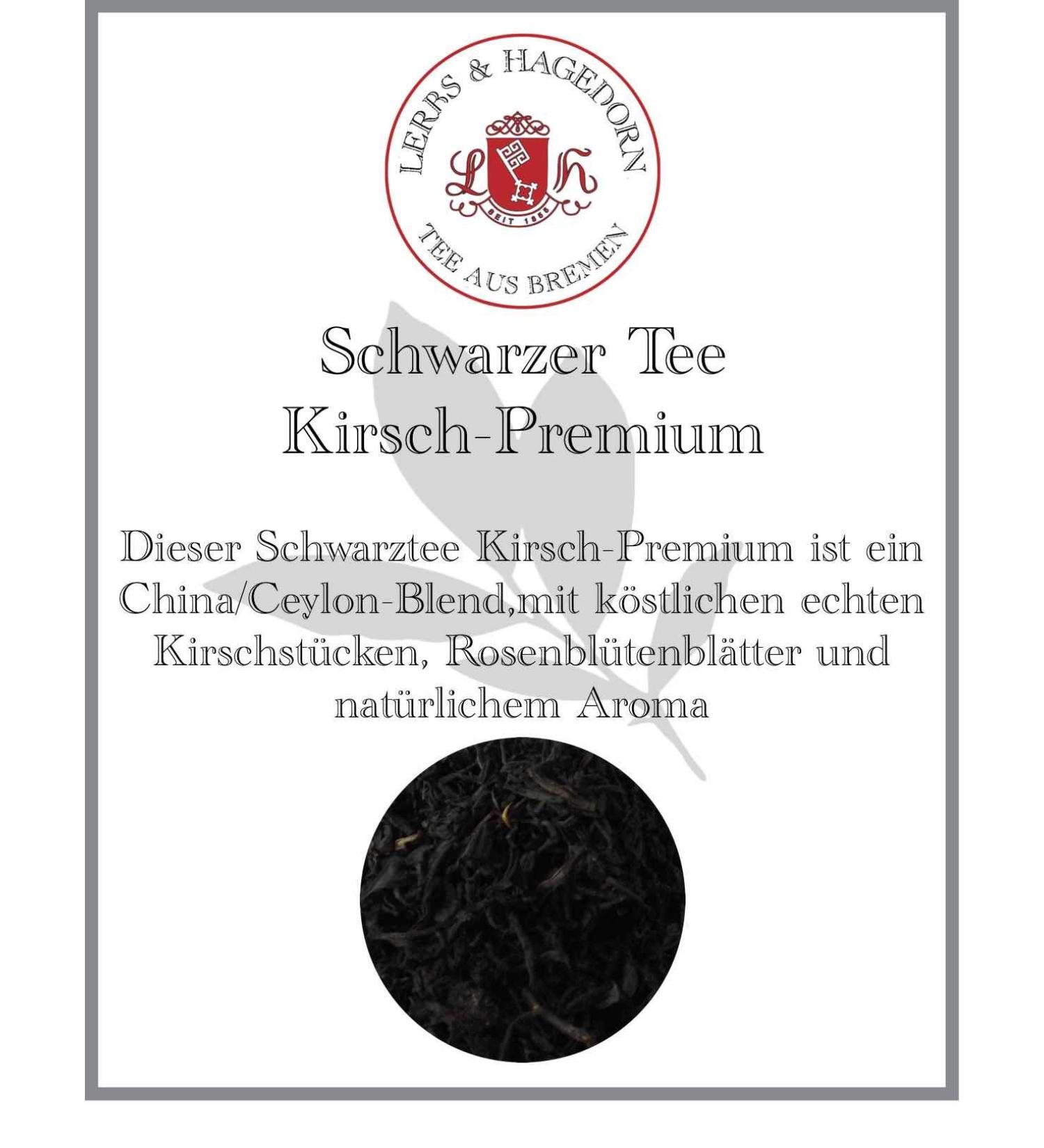  Lerbs & Hagedorn High-quality cherry black tea - 250g - Buy Online on GoSupps.com