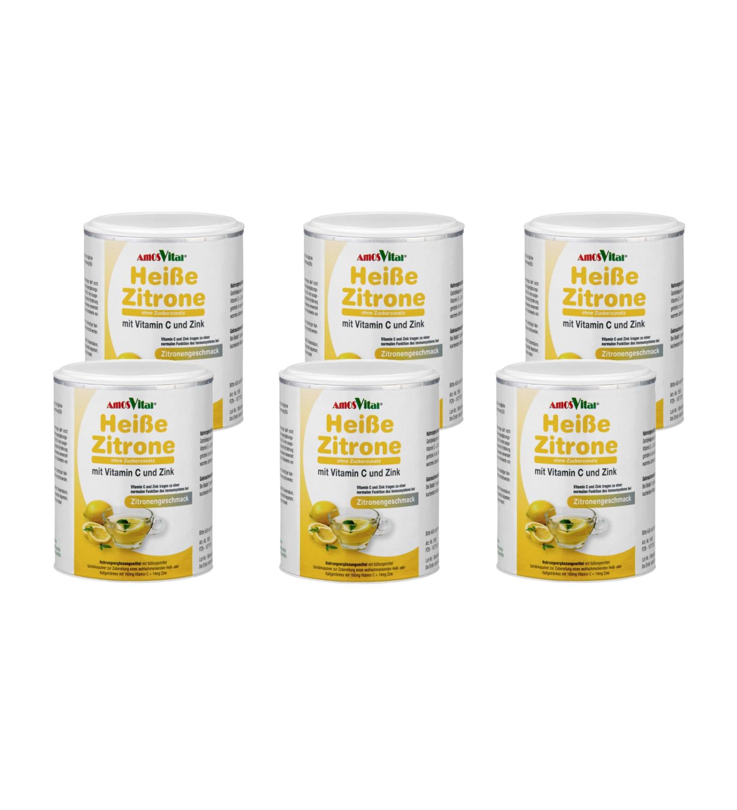 AmosVital Hot lemon with vitamin C + zinc 3 - Buy Online on GoSupps.com