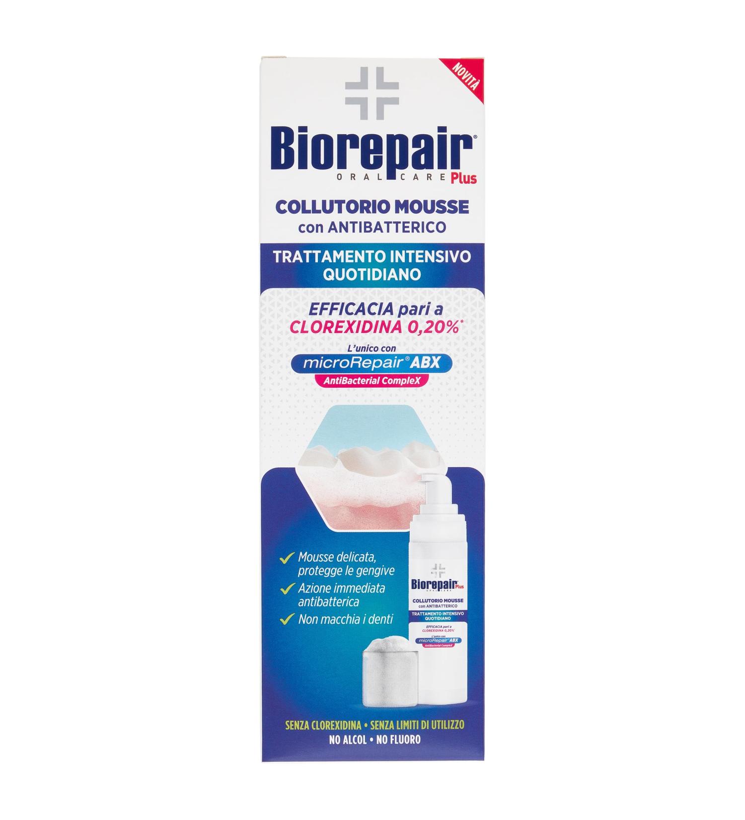 Biorepair Biorepair - Mouthwash Mousse 200 ml Chlorhexidine Free Alcohol Free Fluoride Free Daily Use