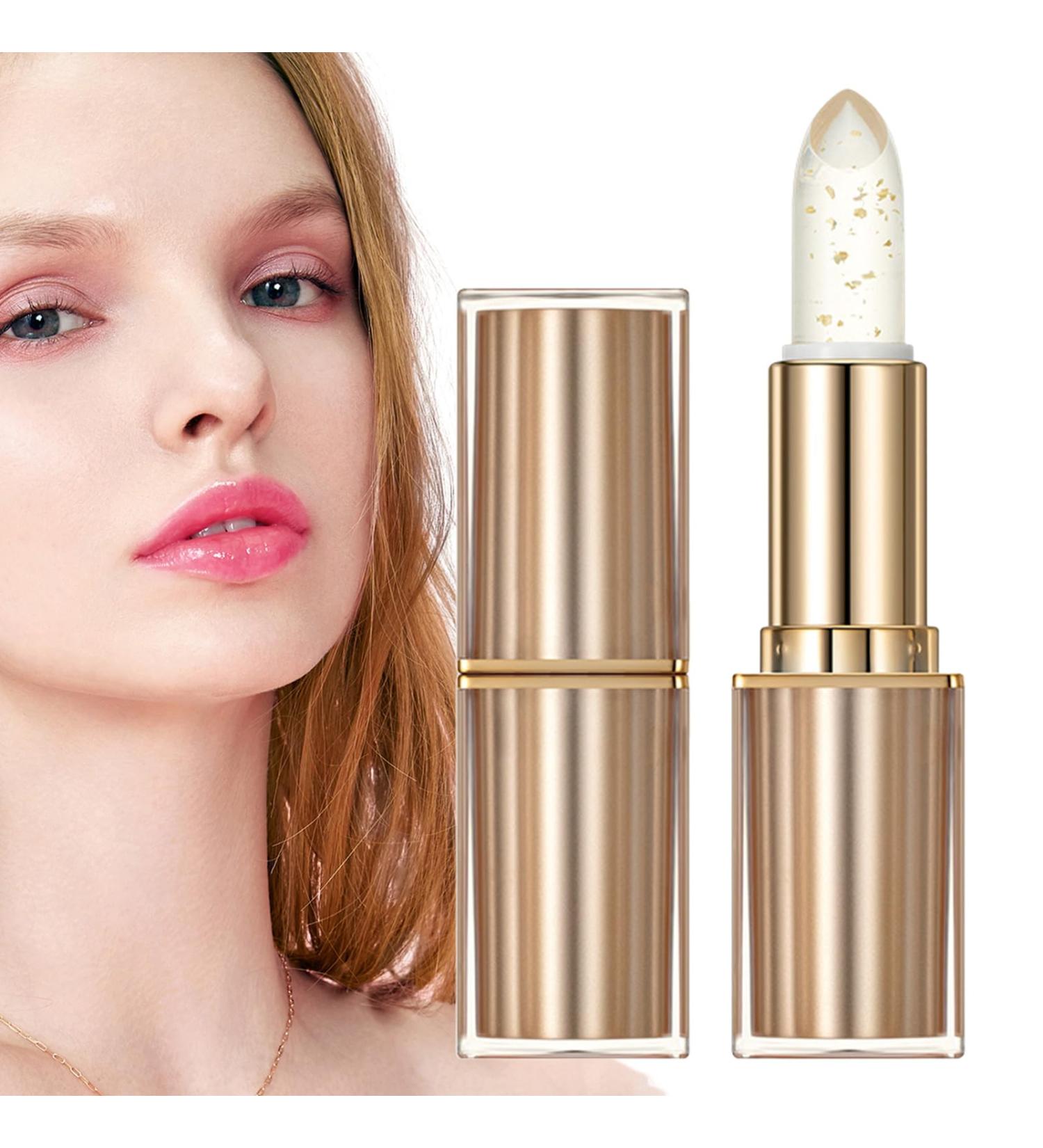  Huxibai Color Changing Lipstick | Lip Balm with pH Reactive - Transparent Waterproof Moisturizing Glossy for Girls - Buy Online on GoSupps.com