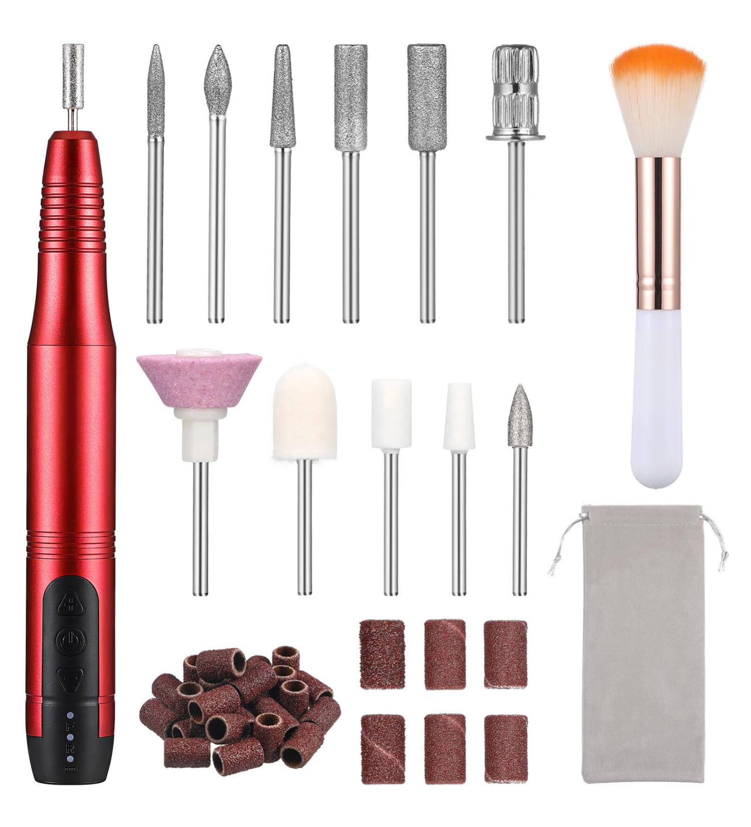 Healeved 1 Set Nail Drill Manicure Drill Electric Nail File Nail Shaper Nail File Drill for Women Nail Salon Supplies - Buy Online on GoSupps.com