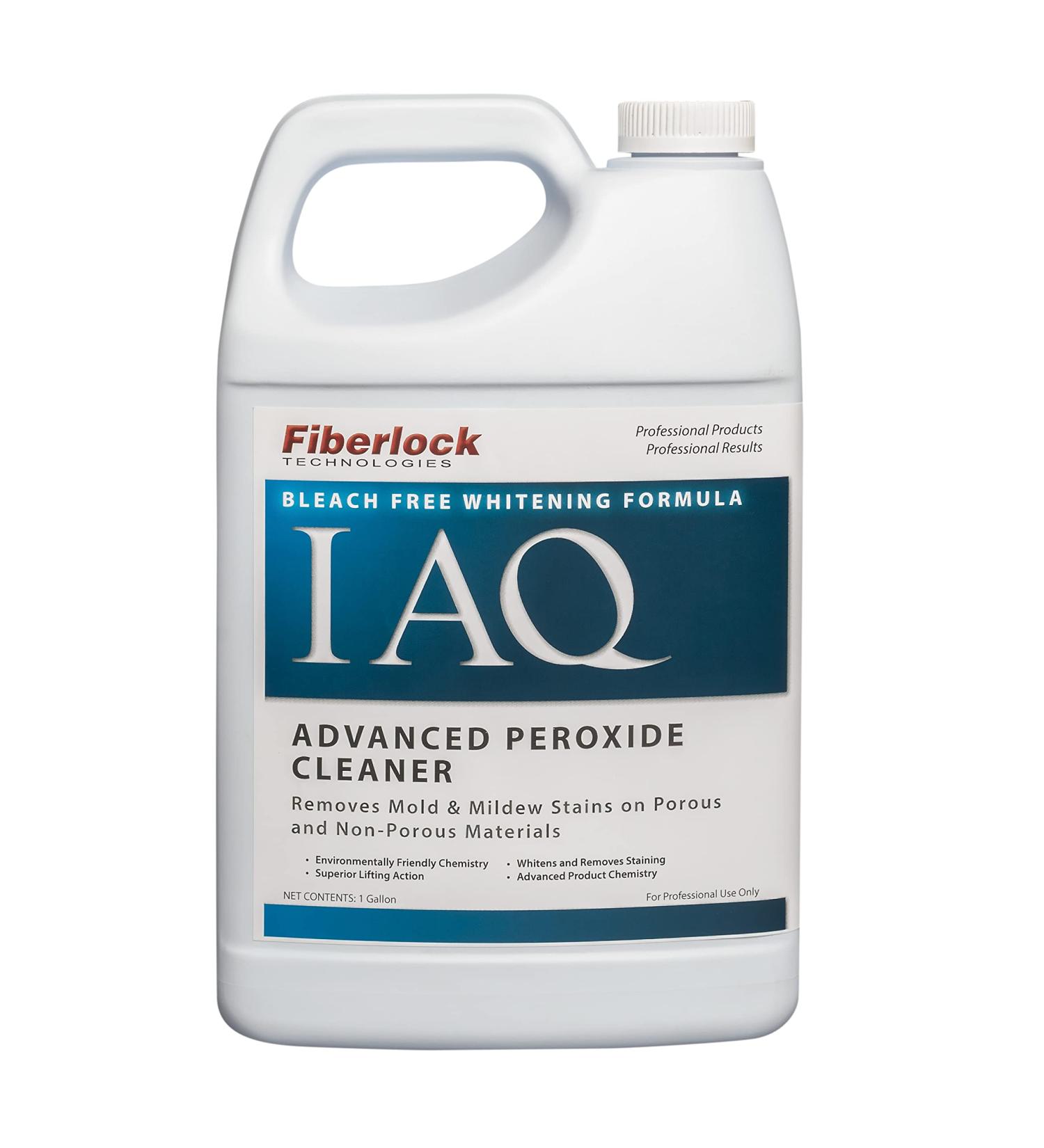 Fiberlock Advanced Peroxide Cleaner 1 Gallon Removes Stains from Mold & Mildew Hydrogen Peroxide-Based Cleaner Use on Porous & Non-Porous Surfaces
