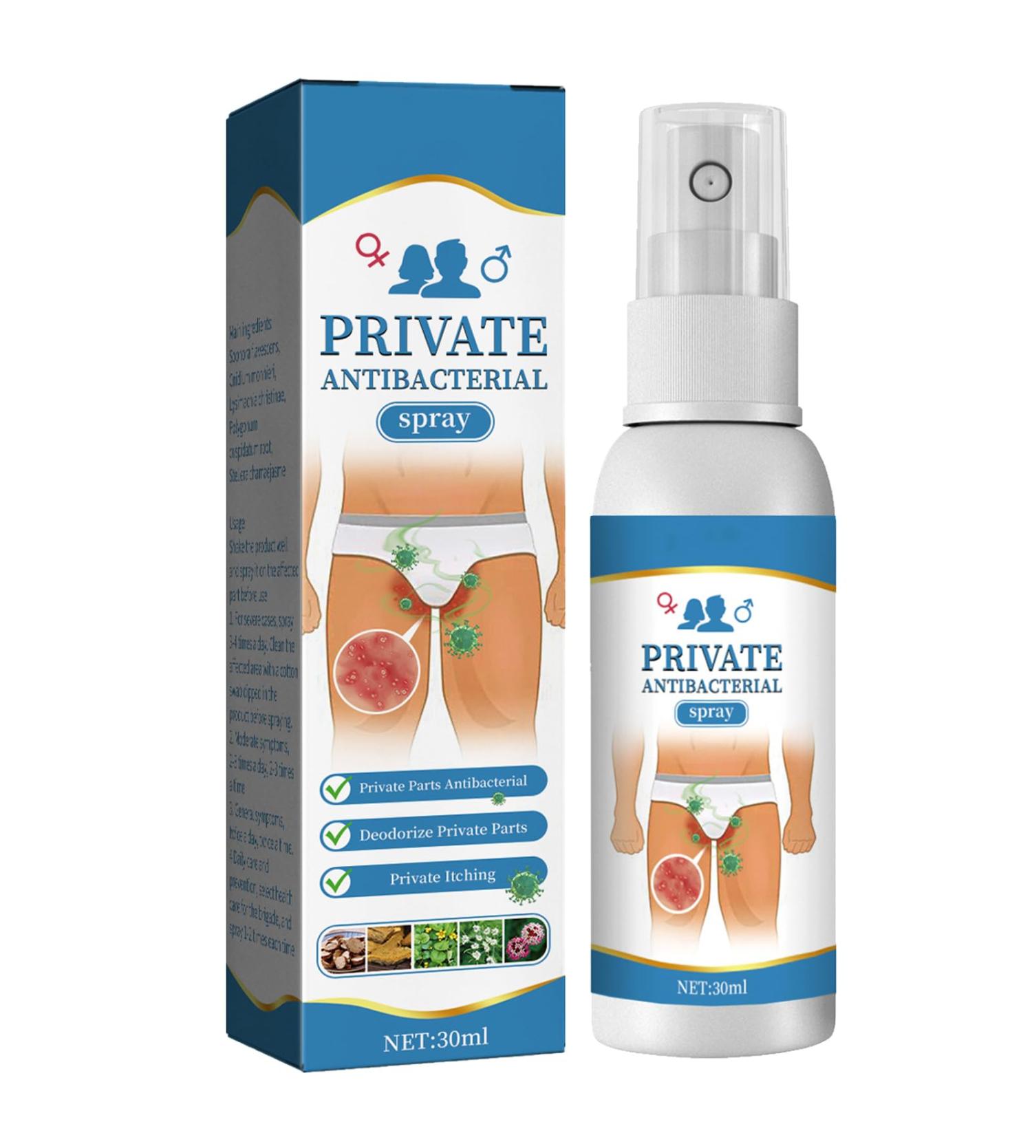 Spray Soulage Rapidement Les D mangeaisons Spray Antibact rienne Priv e Anti-D mangeaisons Pommade Cr mes de Traitement des D mangeaisons pour Homme 30ML 1PC - Buy Online on GoSupps.com
