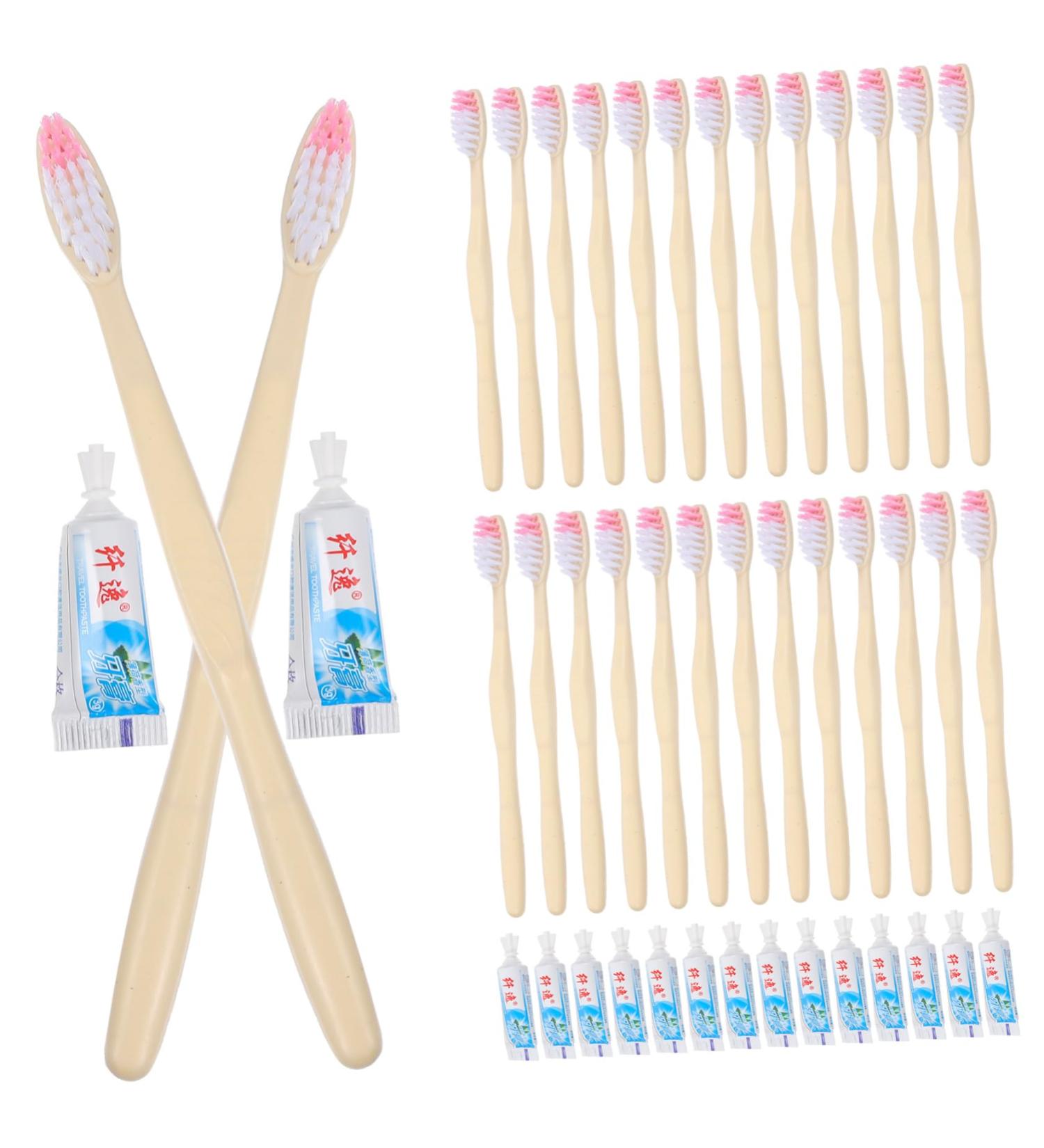Lalafina 100th Travel Toothbrush - Extra Soft Mini Toothbrush for Hotels & Homeless Care - Includes Rubber Toothpaste - Perfect for On-the-Go Oral Hygiene - Buy Online on GoSupps.com