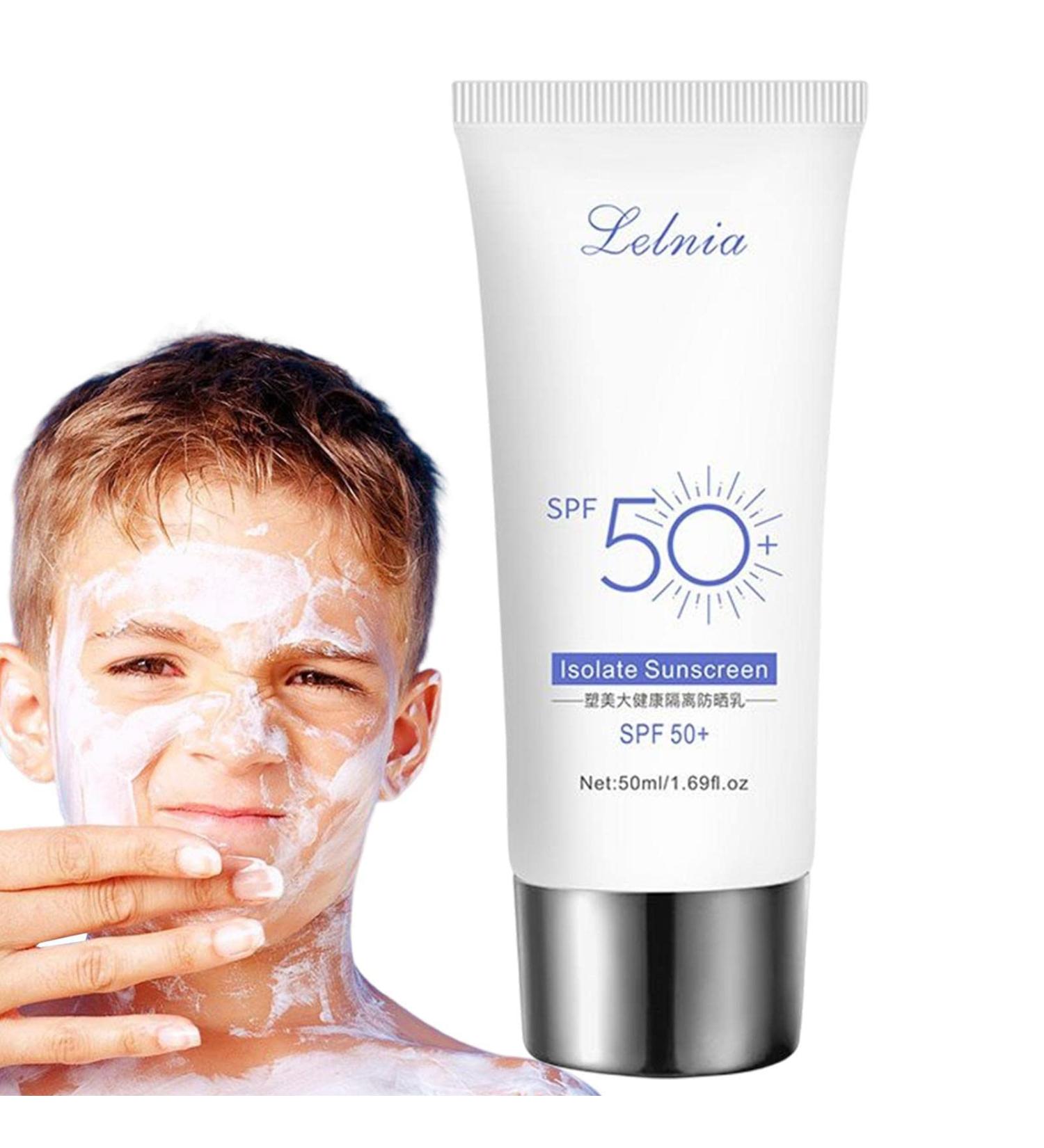  Yunmiao Hydrating Isolat Sunscreen SPF50+ Ultra-Light Fluid 1.69 Fl Oz Non-Greasy Facial Sunscreen for Daily Use Dry Skin Yunmiao - Buy Online on GoSupps.com