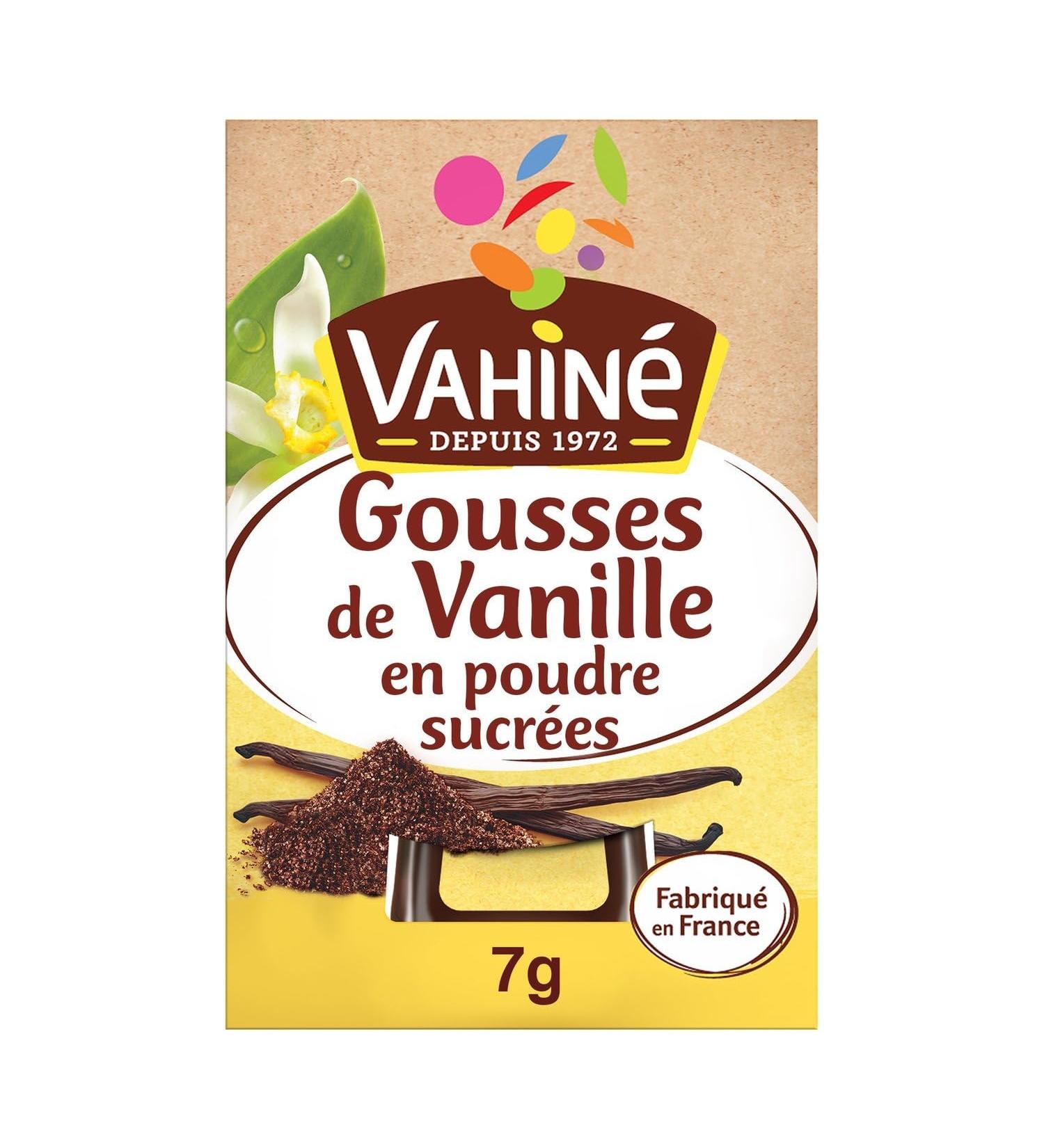 Gousses de vanille en poudre VAHINE - le flacon de 7 g Lot De 3 - Par Lot