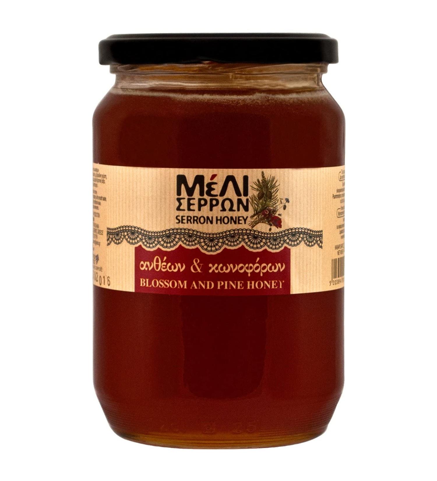 Meli Serron Blossom and Pine Greek Honey 920g - Authentic Greek Honey in Glass Jar (Pack of 1) - Buy Online on GoSupps.com